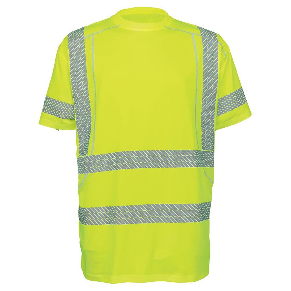 Yellow/Lime Safety Shirt - Global Glove - Breathable Mesh