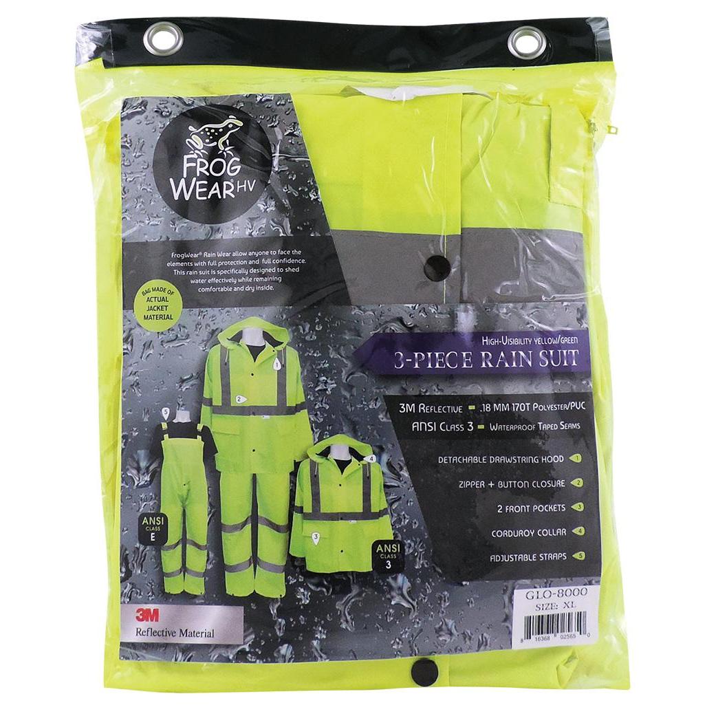 Yellow/Lime Rain Suit - Global Glove - Waterproof Design