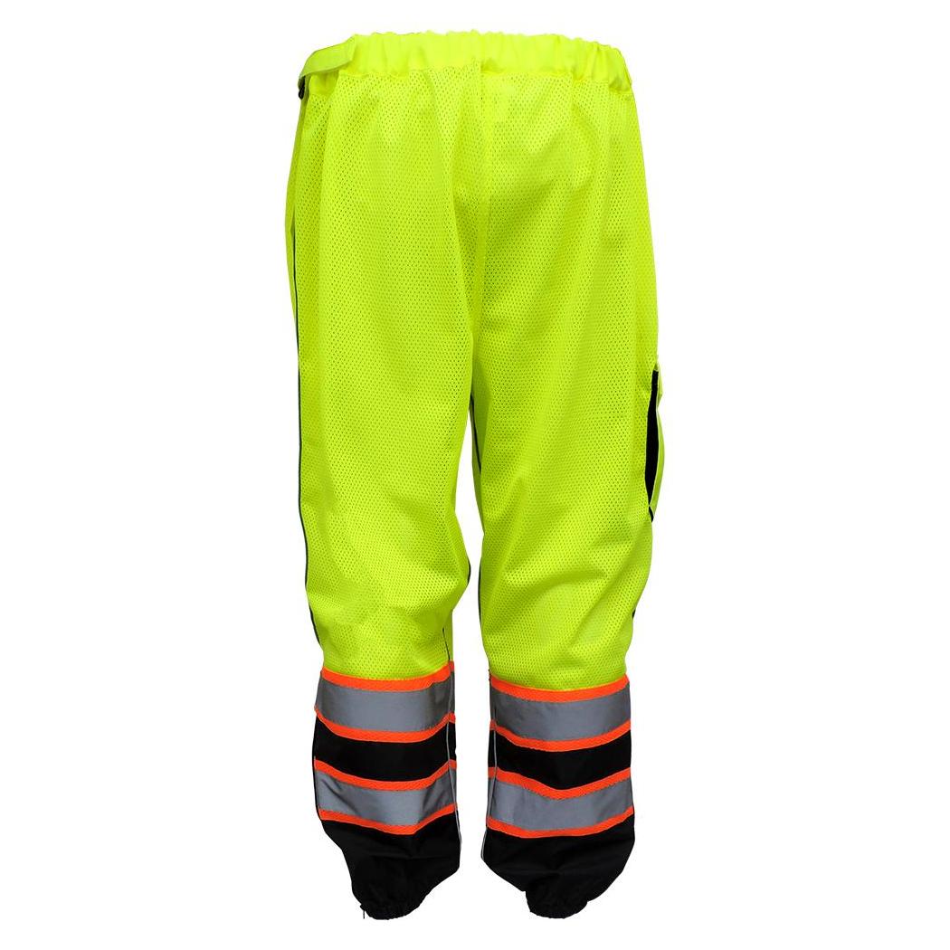 Yellow/Lime Safety Pants - Global Glove - Reflective Design