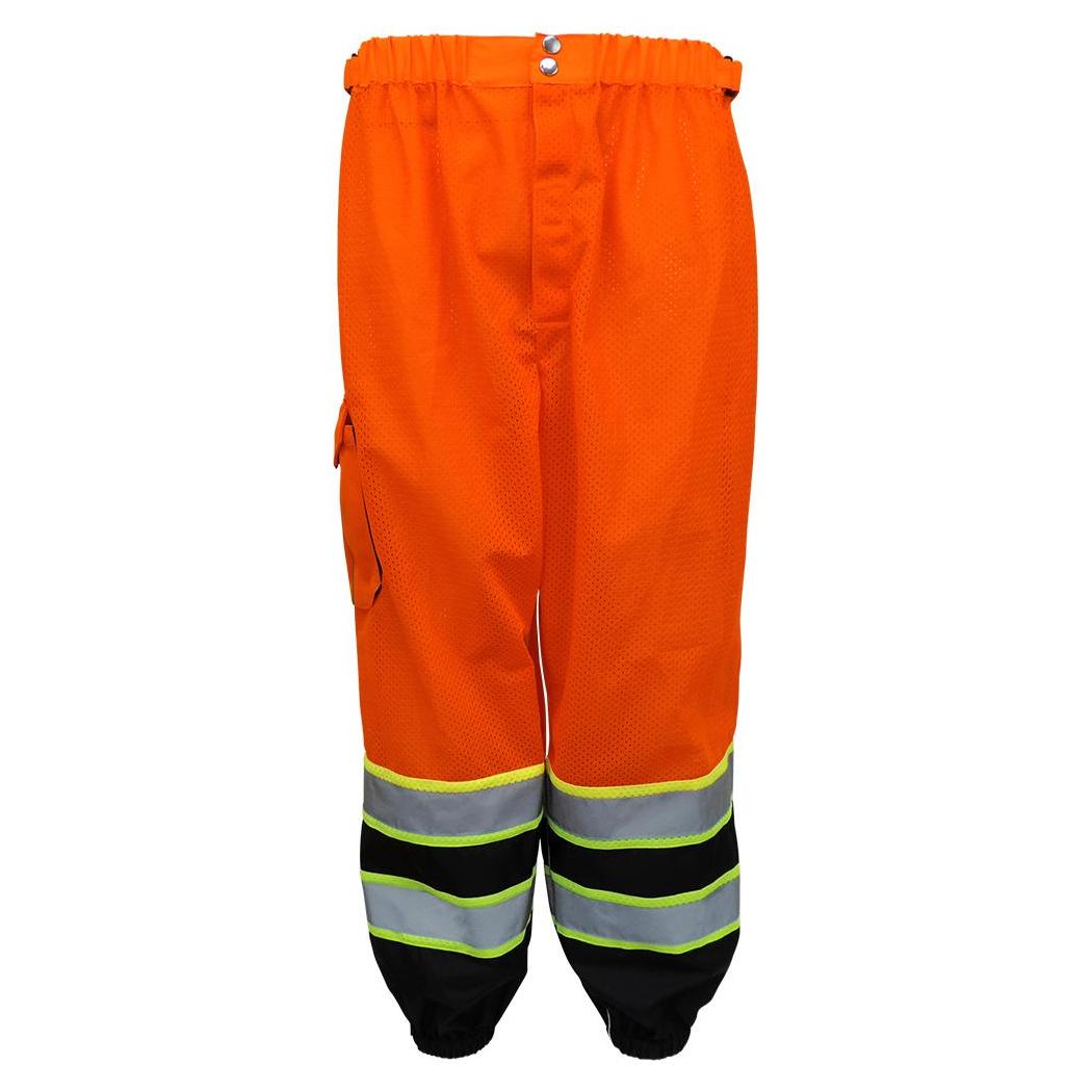 Yellow/Lime Safety Pants - Global Glove - Reflective Design