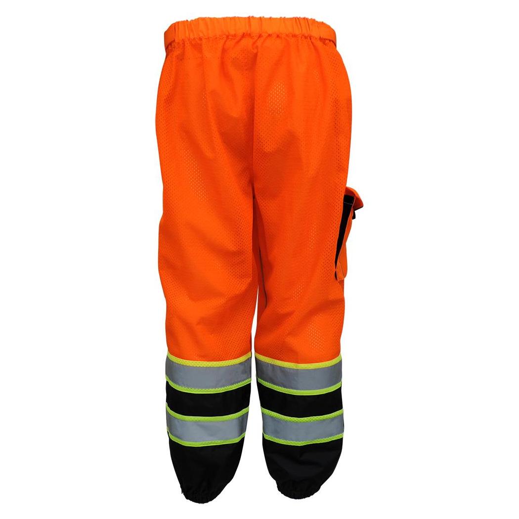 Yellow/Lime Safety Pants - Global Glove - Reflective Design