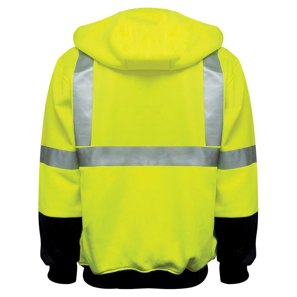 Yellow/Lime Safety Sweatshirt - Global Glove - High Visibility