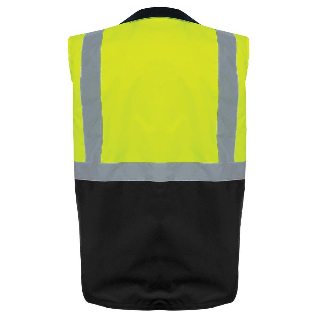 Yellow/Lime Safety Jacket - Global Glove - Waterproof Design