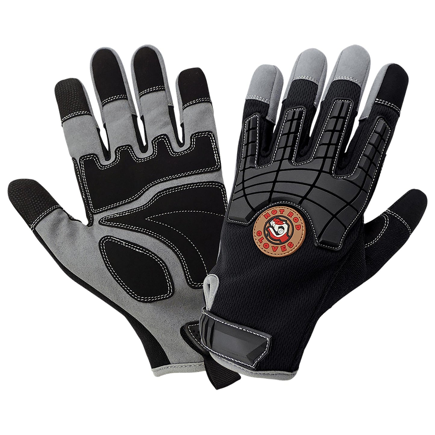 Black Leather Gloves - Global Glove - Touchscreen Compatible