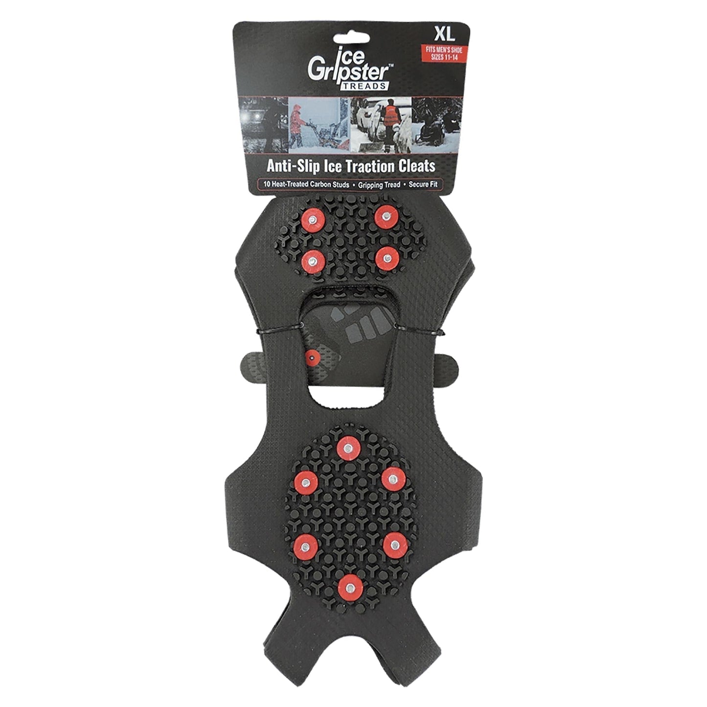 Black Ice Traction Cleats - Global Glove - Anti-Slip Treads