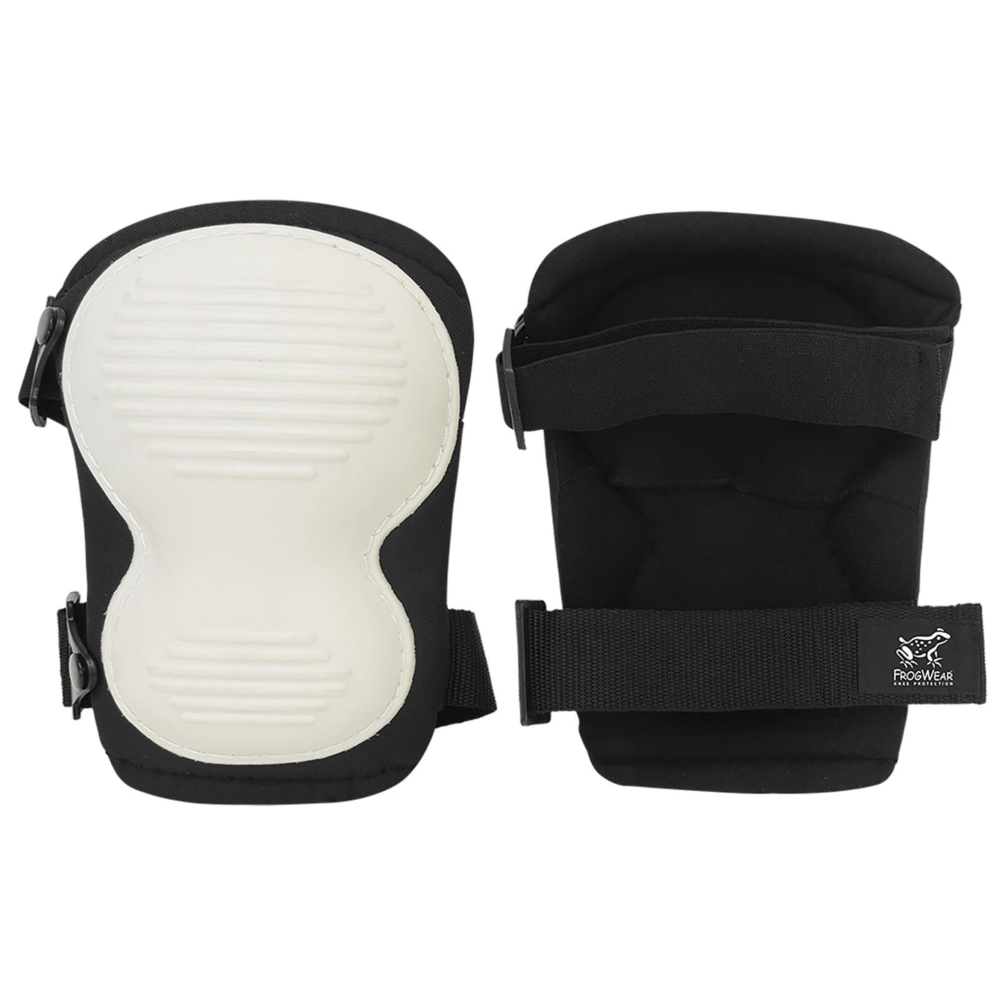Black/White Knee Pads - Global Glove - Ergonomic Fit