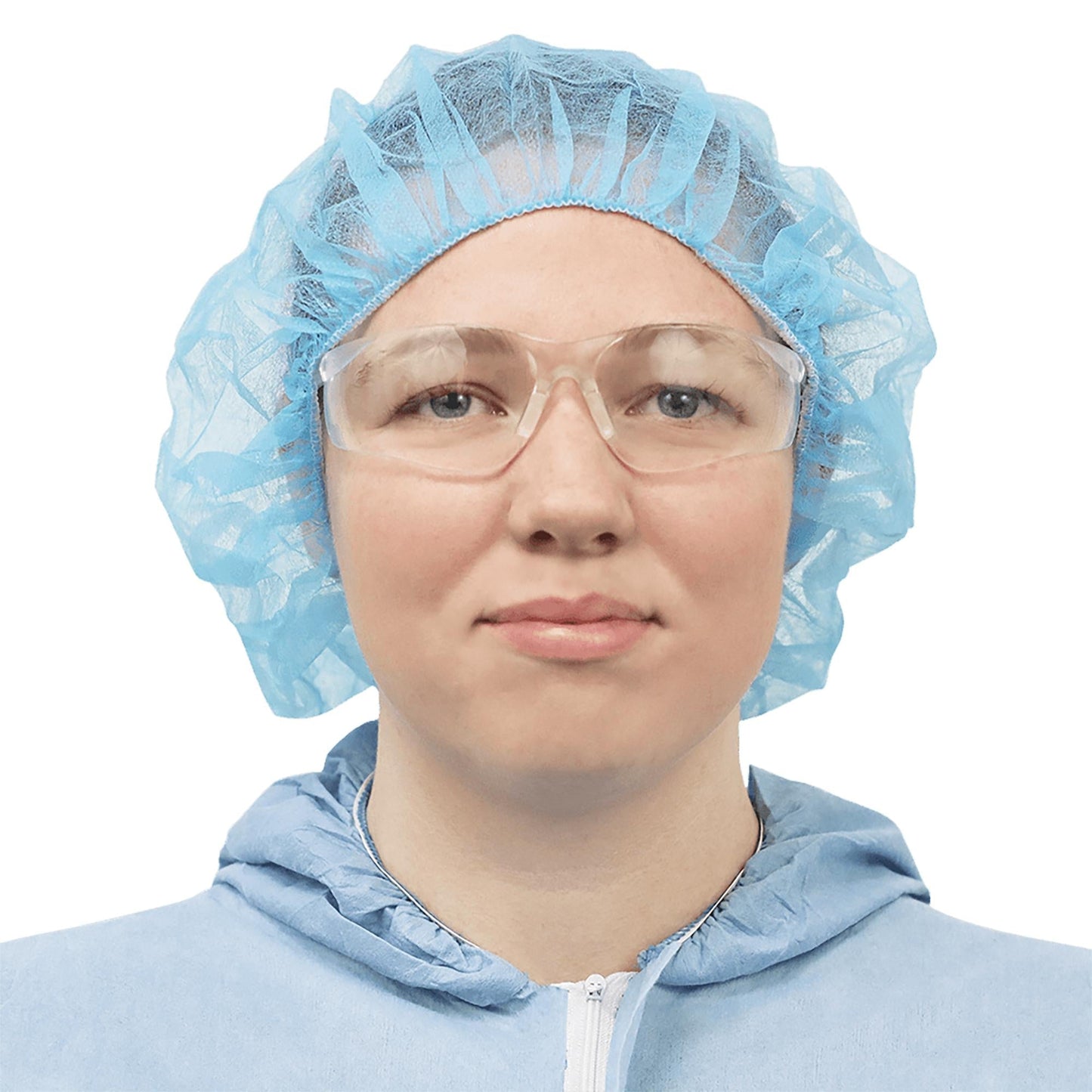 Blue Hair Nets - Global Glove - Disposable Caps