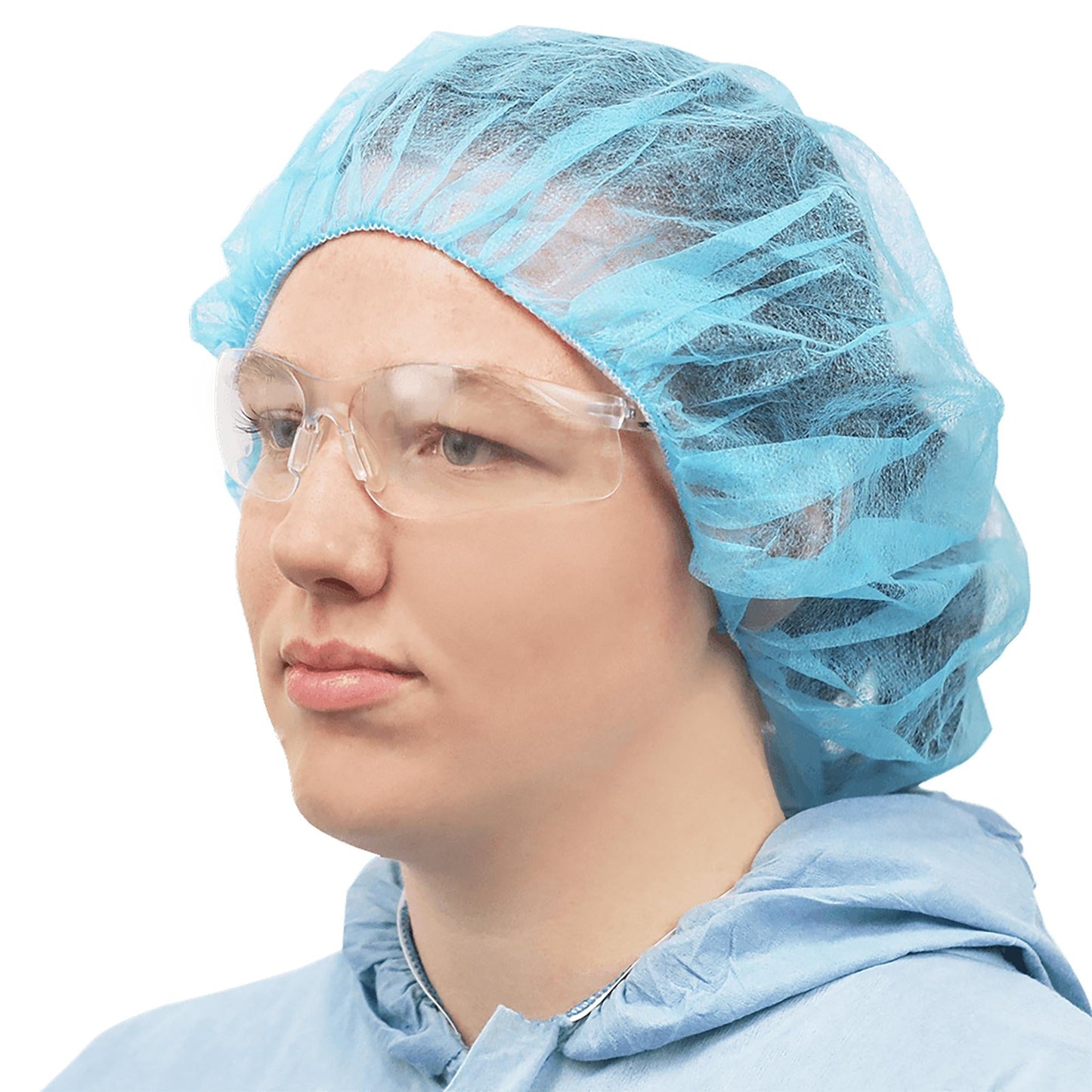 Blue Hair Nets - Global Glove - Disposable Caps