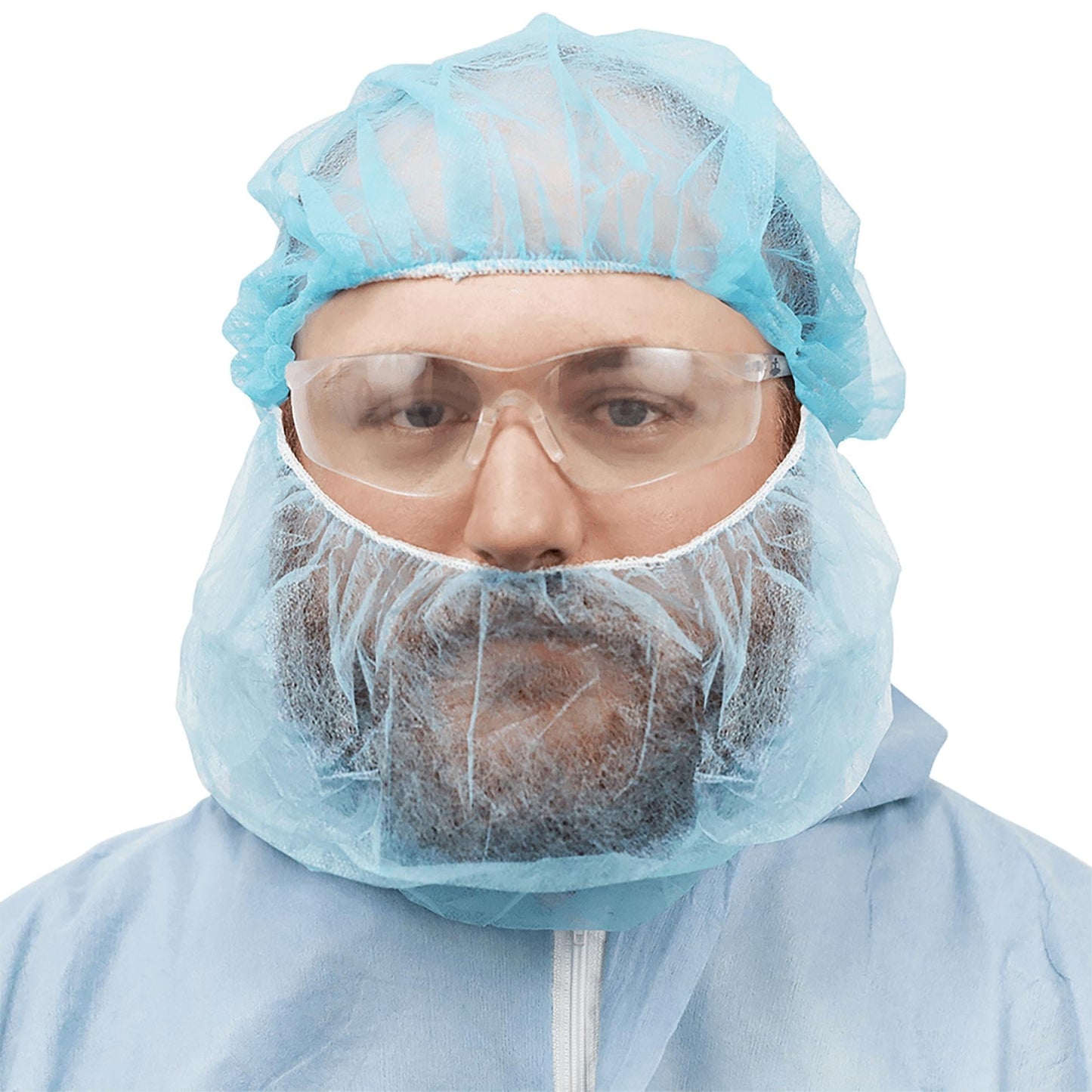 Blue Hair Nets - Global Glove - Lightweight Polypropylene
