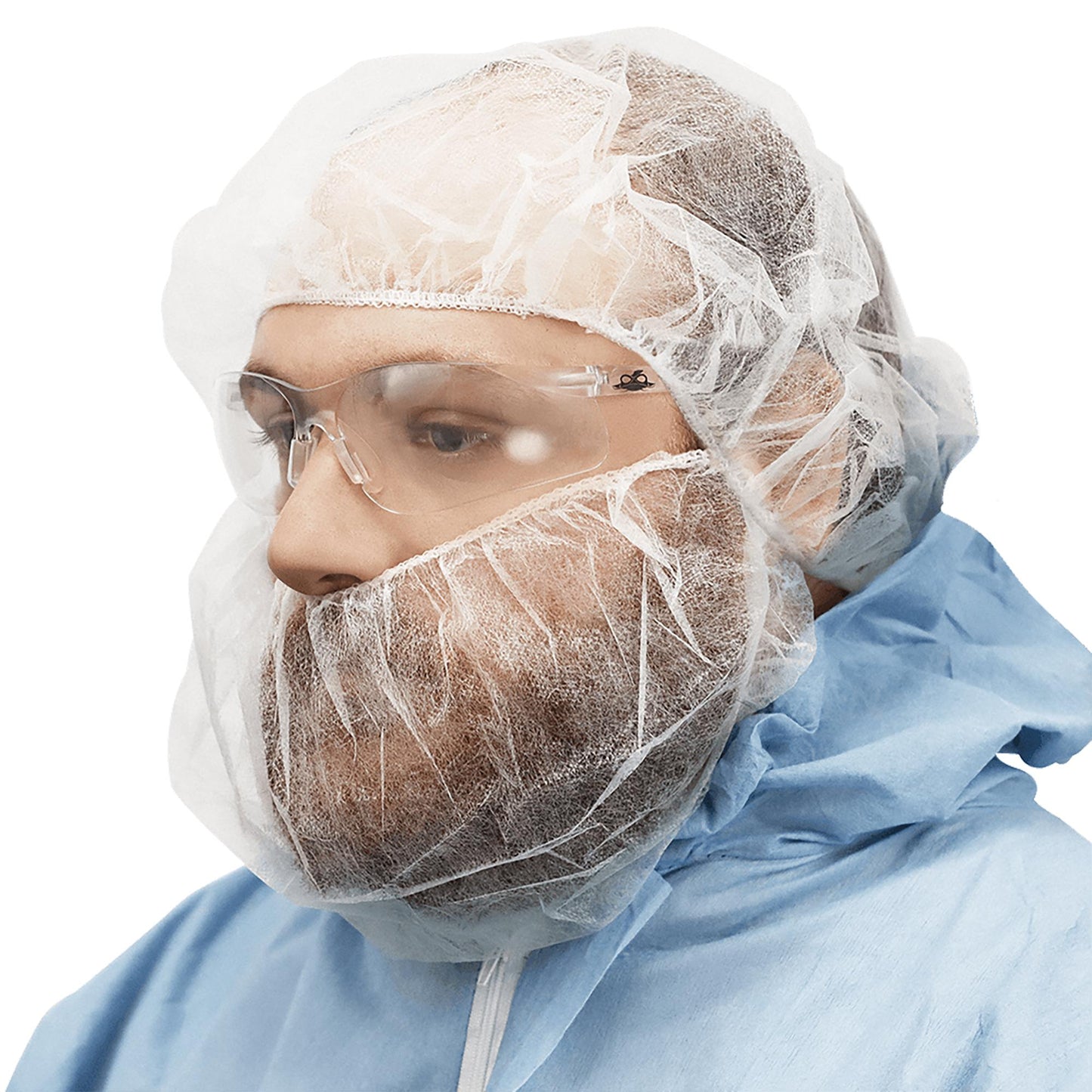 Blue Hair Nets - Global Glove - Lightweight Polypropylene