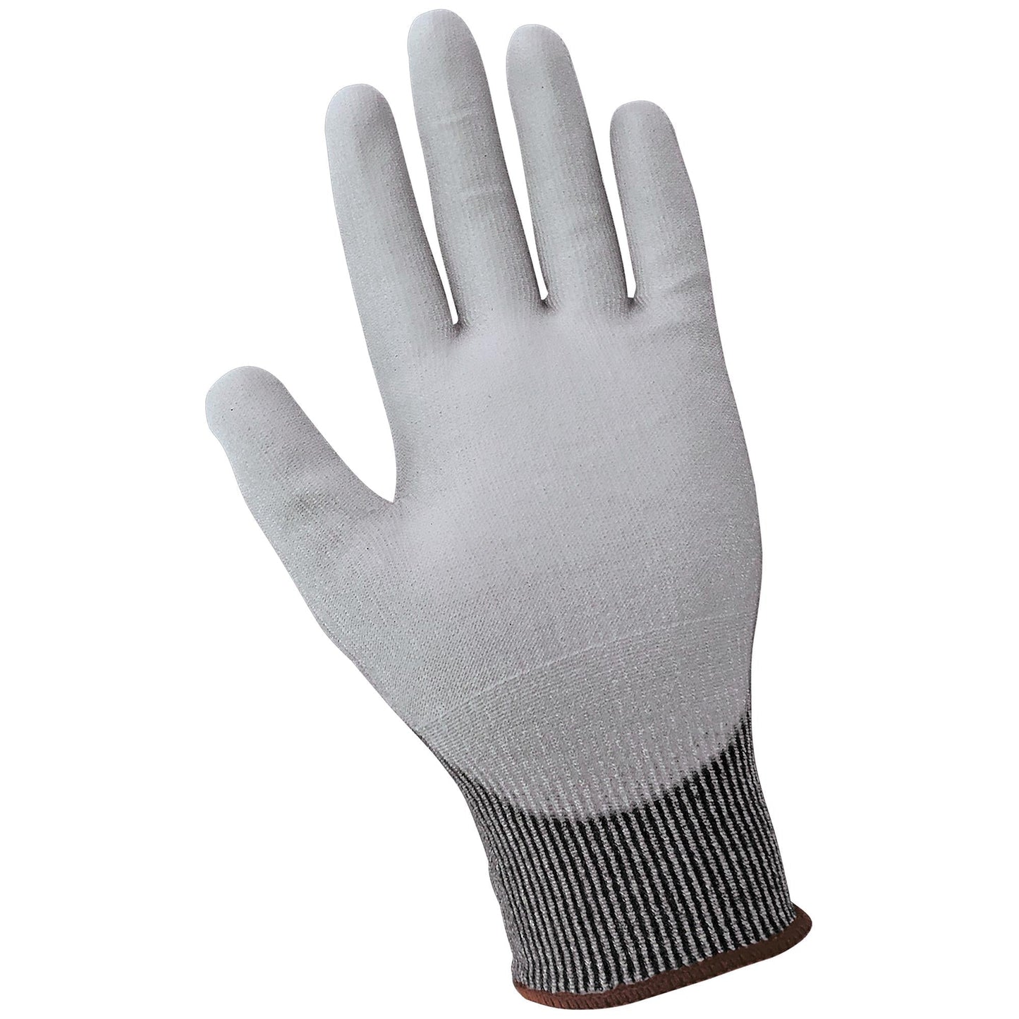 Gray String Knit Gloves - Global Glove - Touchscreen Compatible