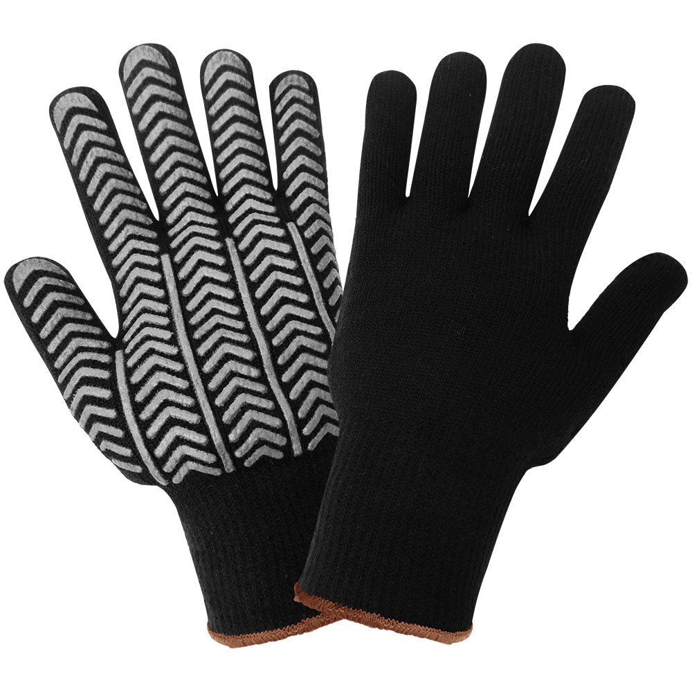 Black Cotton Gloves - Global Glove - Heavyweight Terrycloth