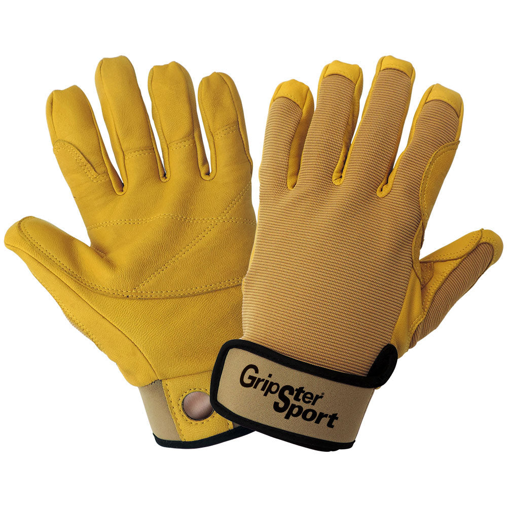 Yellow Leather Gloves - Global Glove - Goatskin Quality