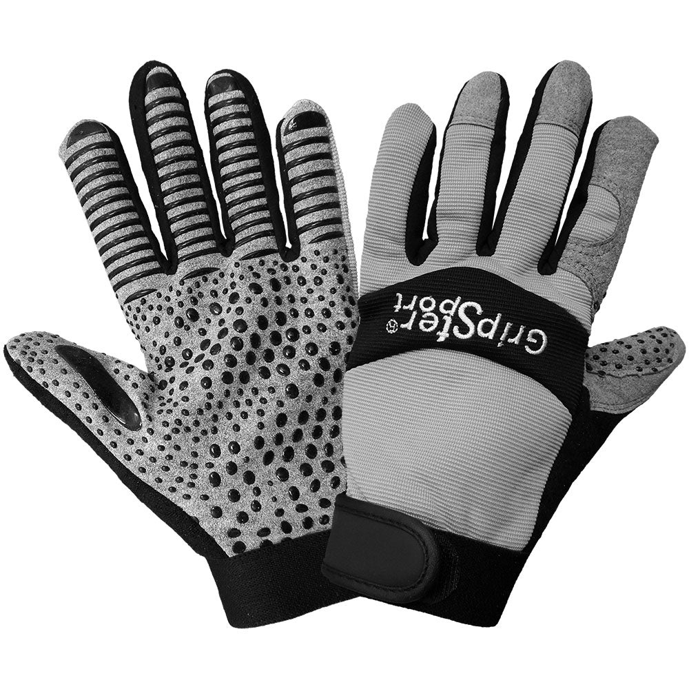 Gray Performance Gloves - Global Glove - Flexible Grip