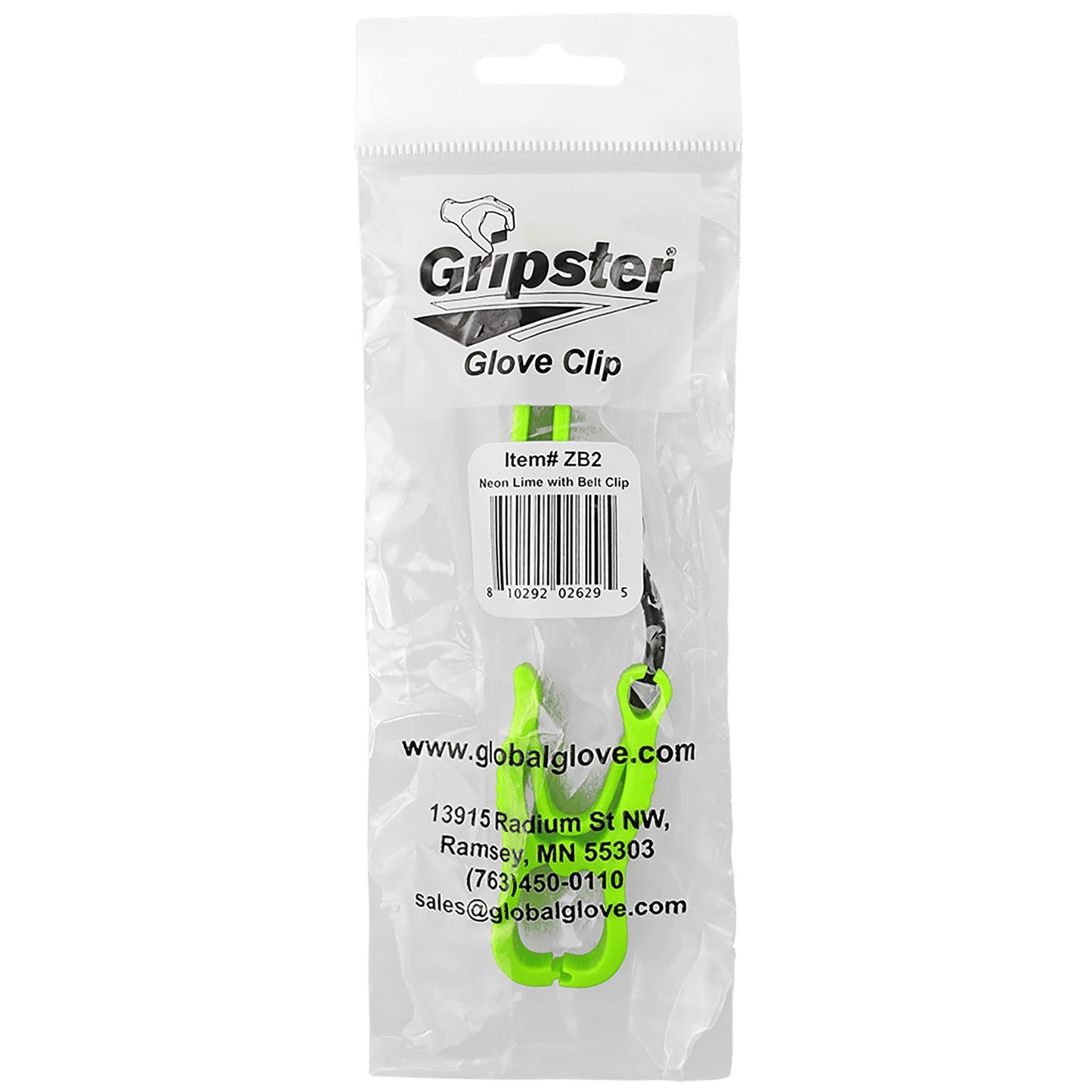 High-Visibility Orange Glove Clips - Global Glove - Durable Utility