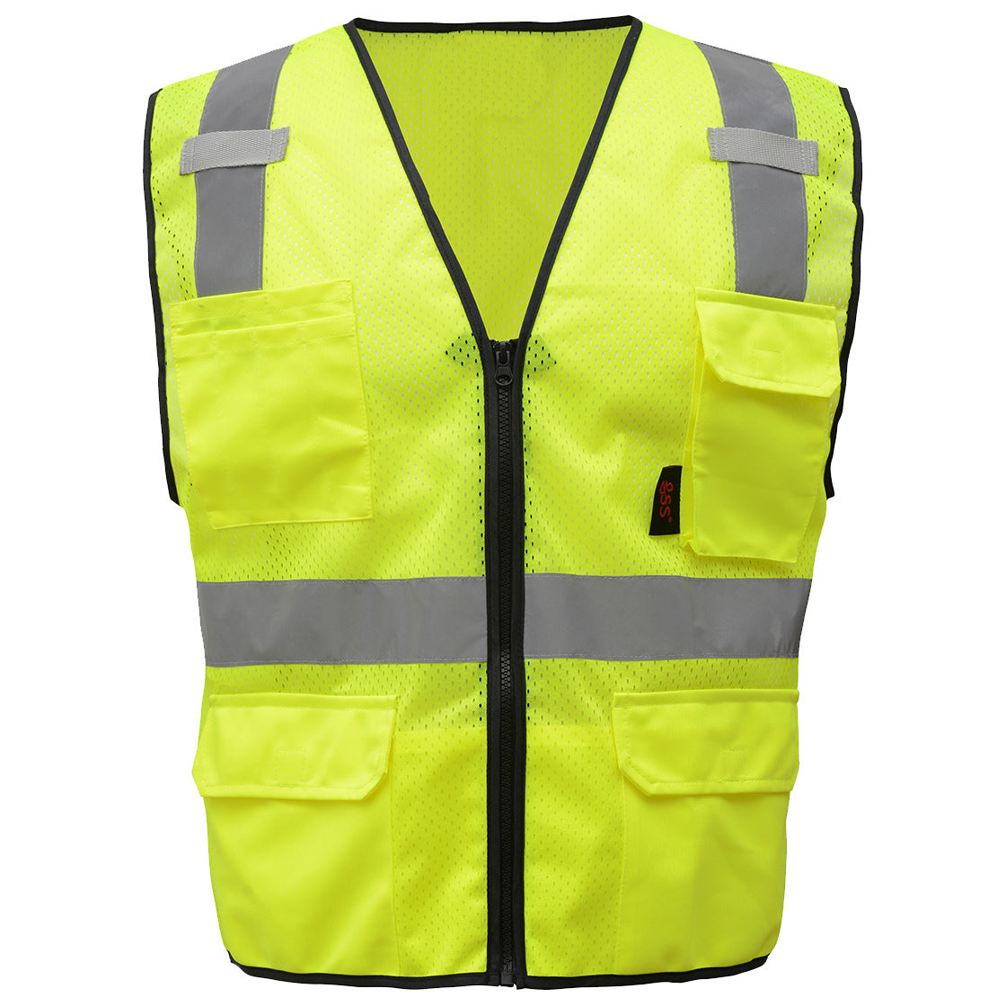 Yellow/Lime Safety Vests - GSS Safety - Premium Mesh