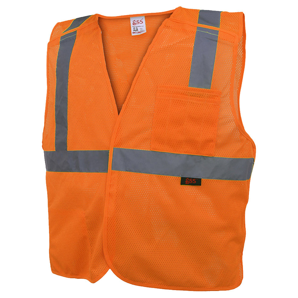 Yellow/Lime Safety Vest - GSS Safety - Breakaway Design