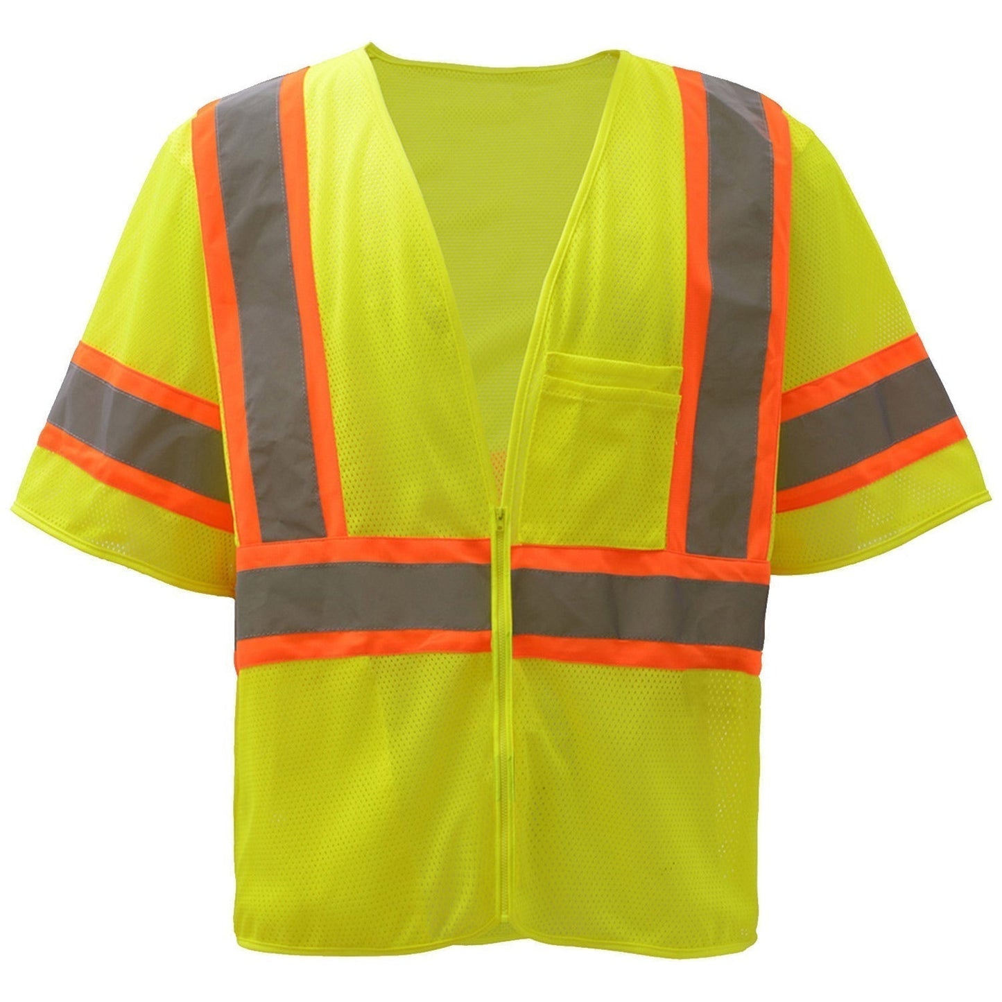 Yellow/Lime Safety Vests - GSS Safety - Reflective Mesh
