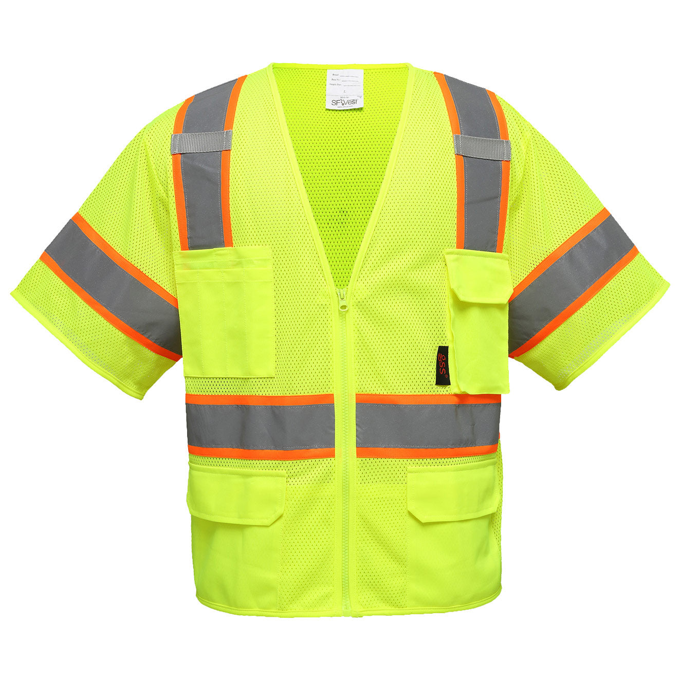 Yellow/Lime Safety Vest - GSS Safety - Reflective Design