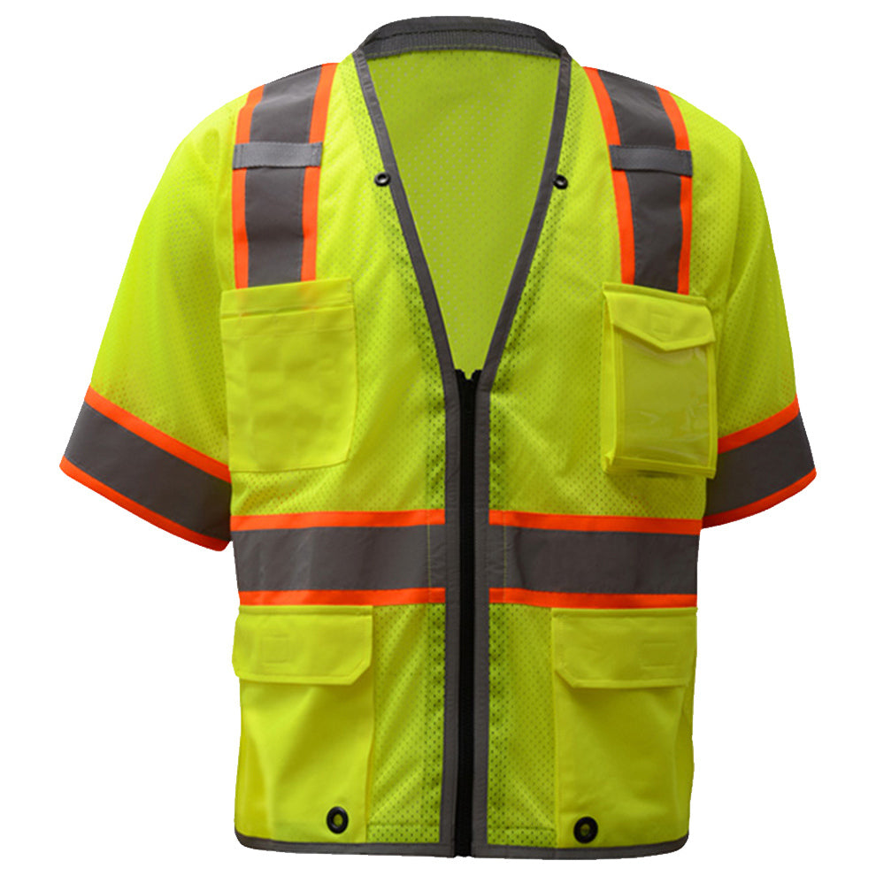 Yellow/Lime Safety Vest - GSS Safety - Reflective Design