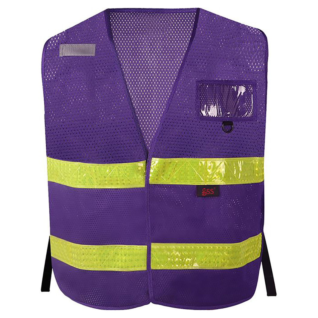 Lime Safety Vests - GSS Safety - Adjustable Mesh Design