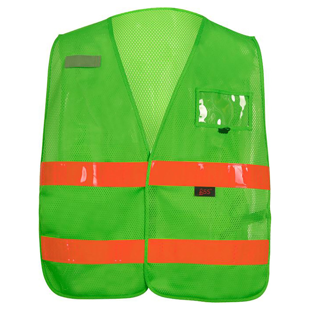 Lime Safety Vests - GSS Safety - Adjustable Mesh Design