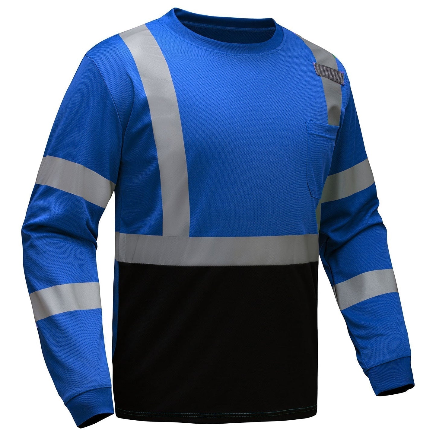 Blue Safety Shirts - GSS Safety - Moisture-Wicking Mesh