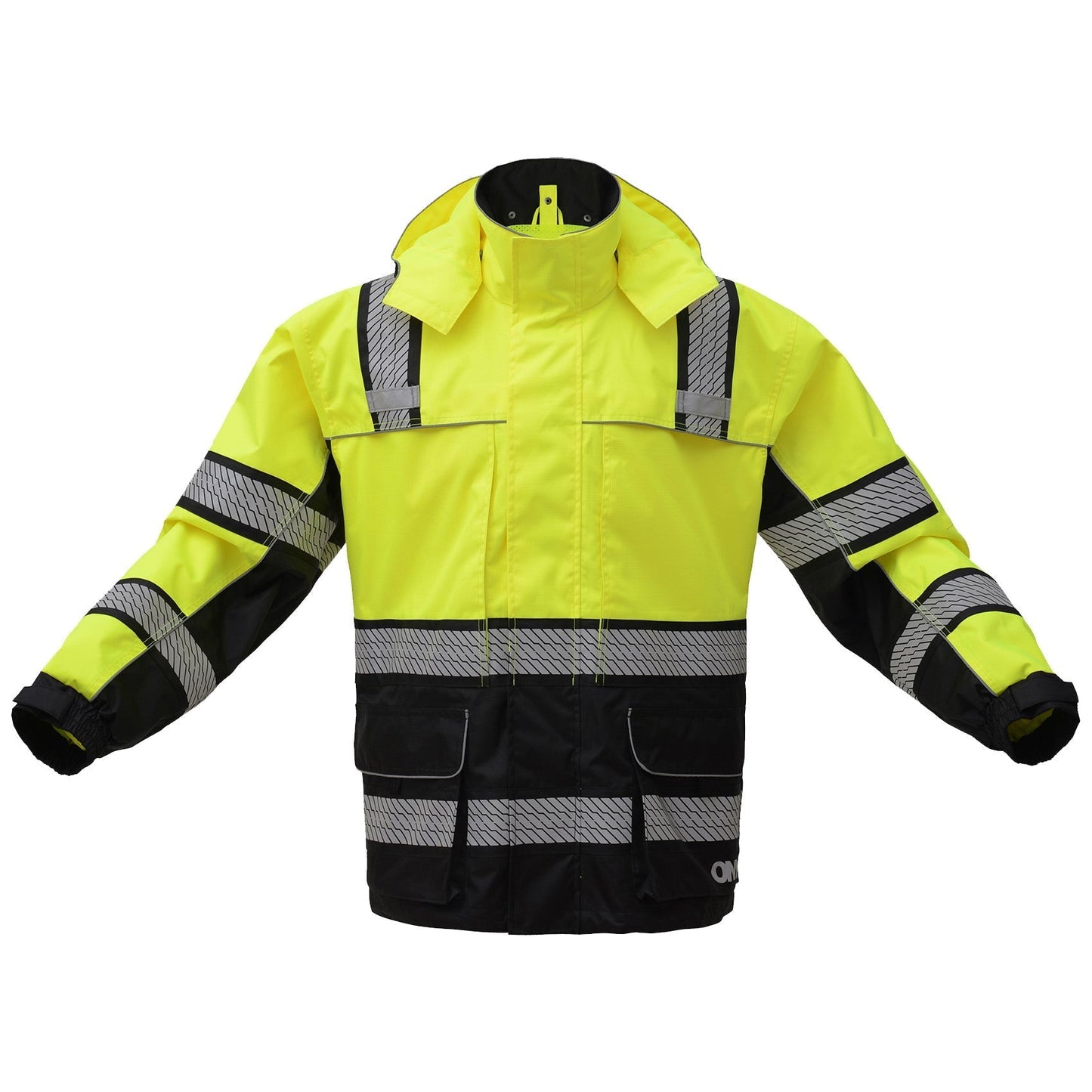 Yellow/Lime Rain Jacket - GSS Safety - Reflective Design