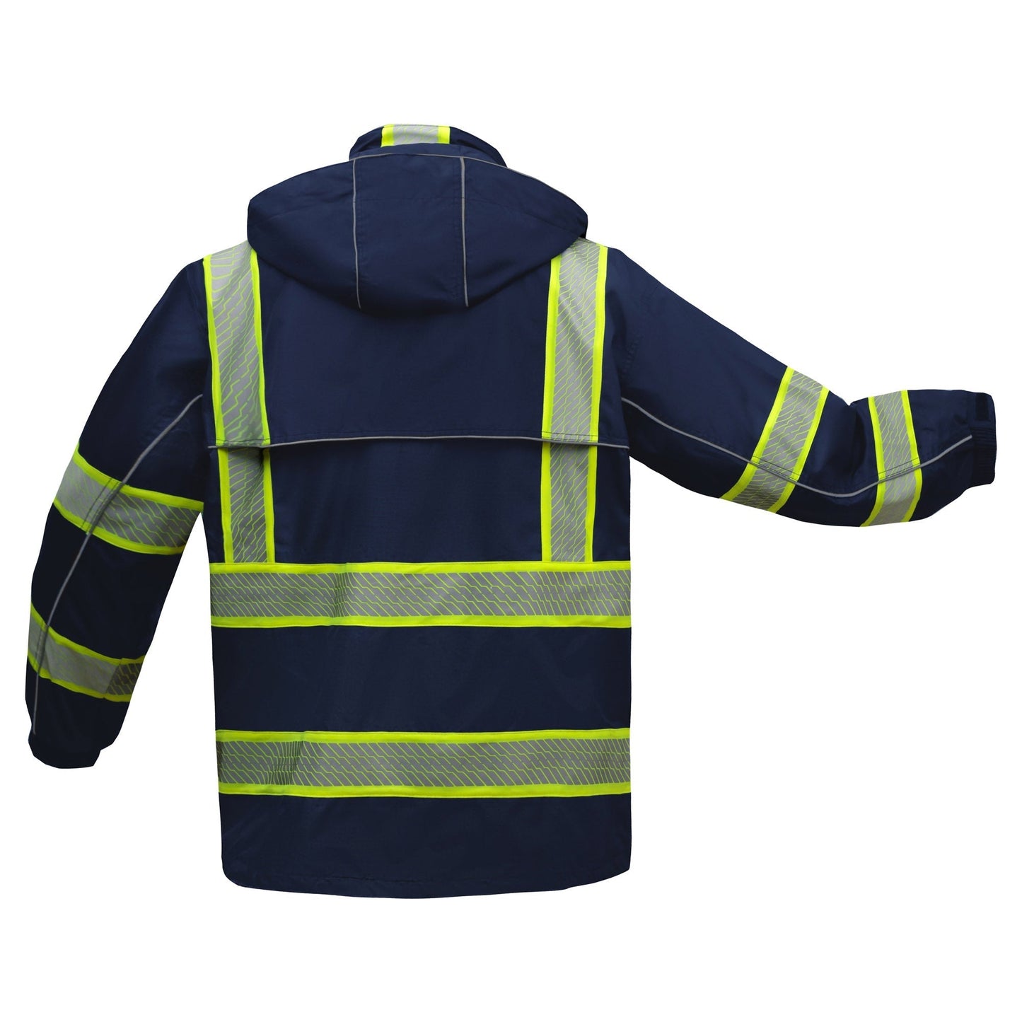 Navy Rain Jacket - GSS Safety - Durable Waterproof