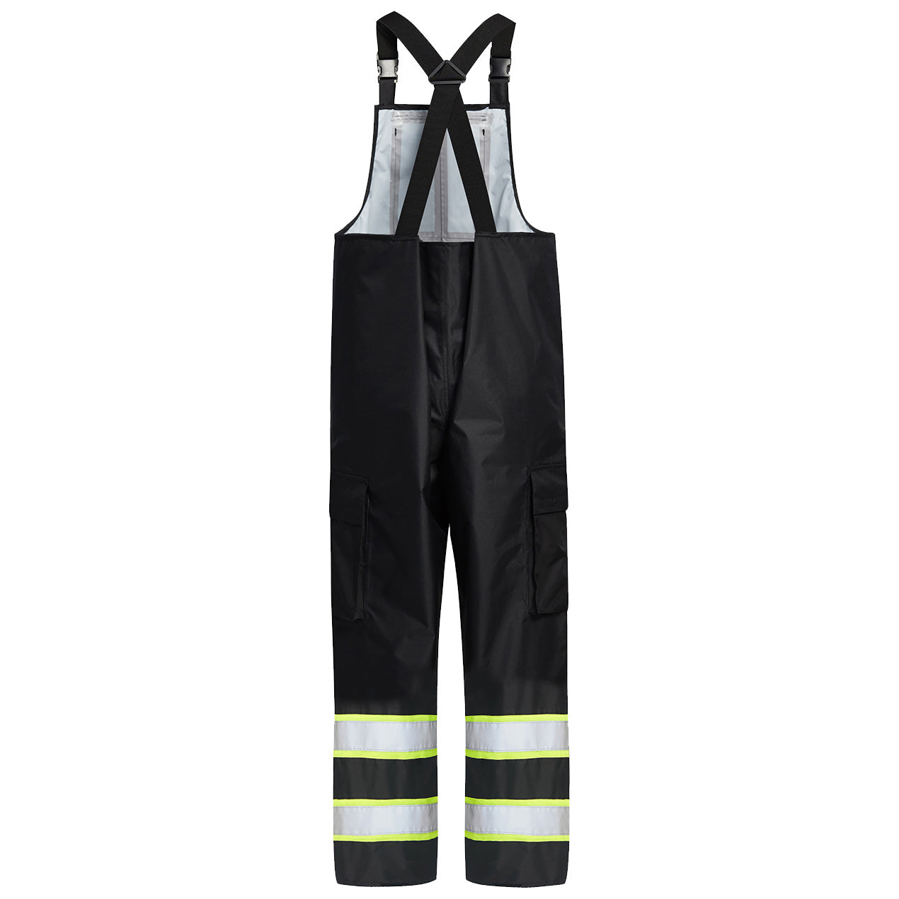 Black/Yellow/Lime Rain Bibs - GSS Safety - Waterproof Gear