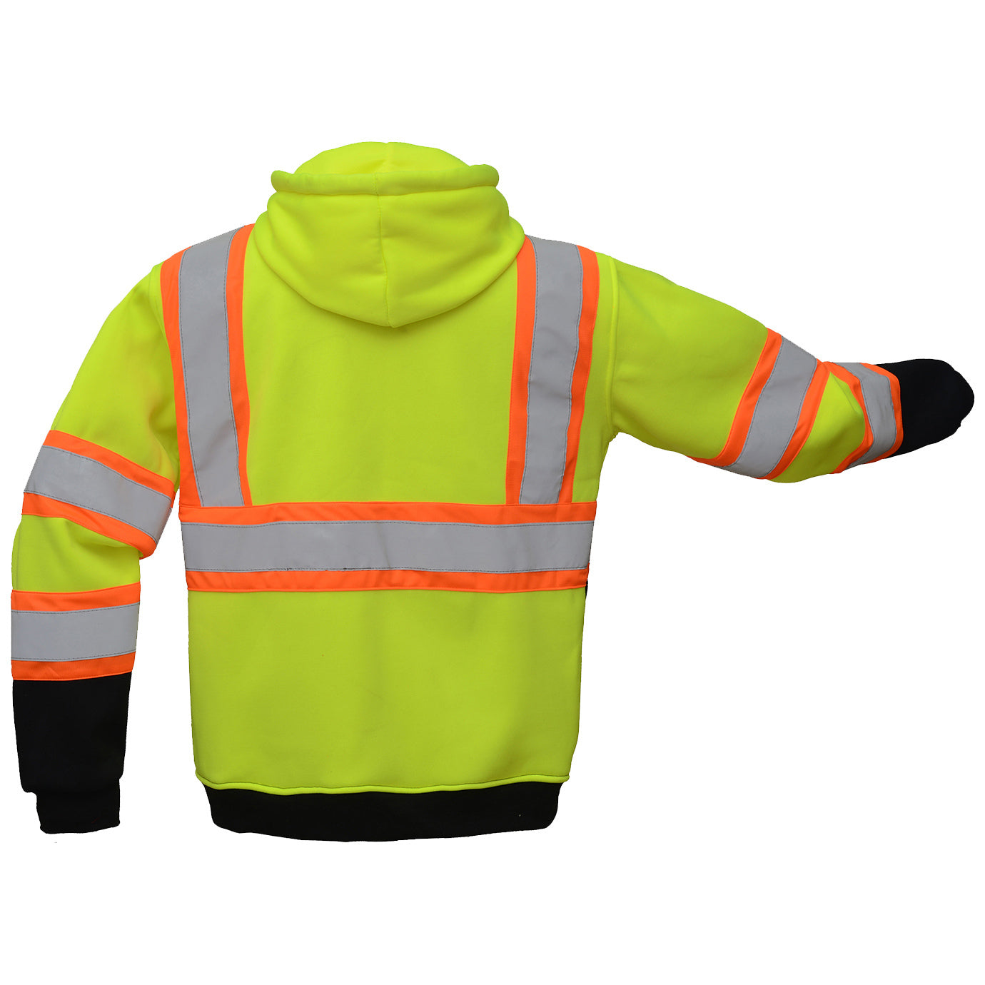 Yellow/Lime Safety Sweatshirts - GSS Safety - Two-Tone Design