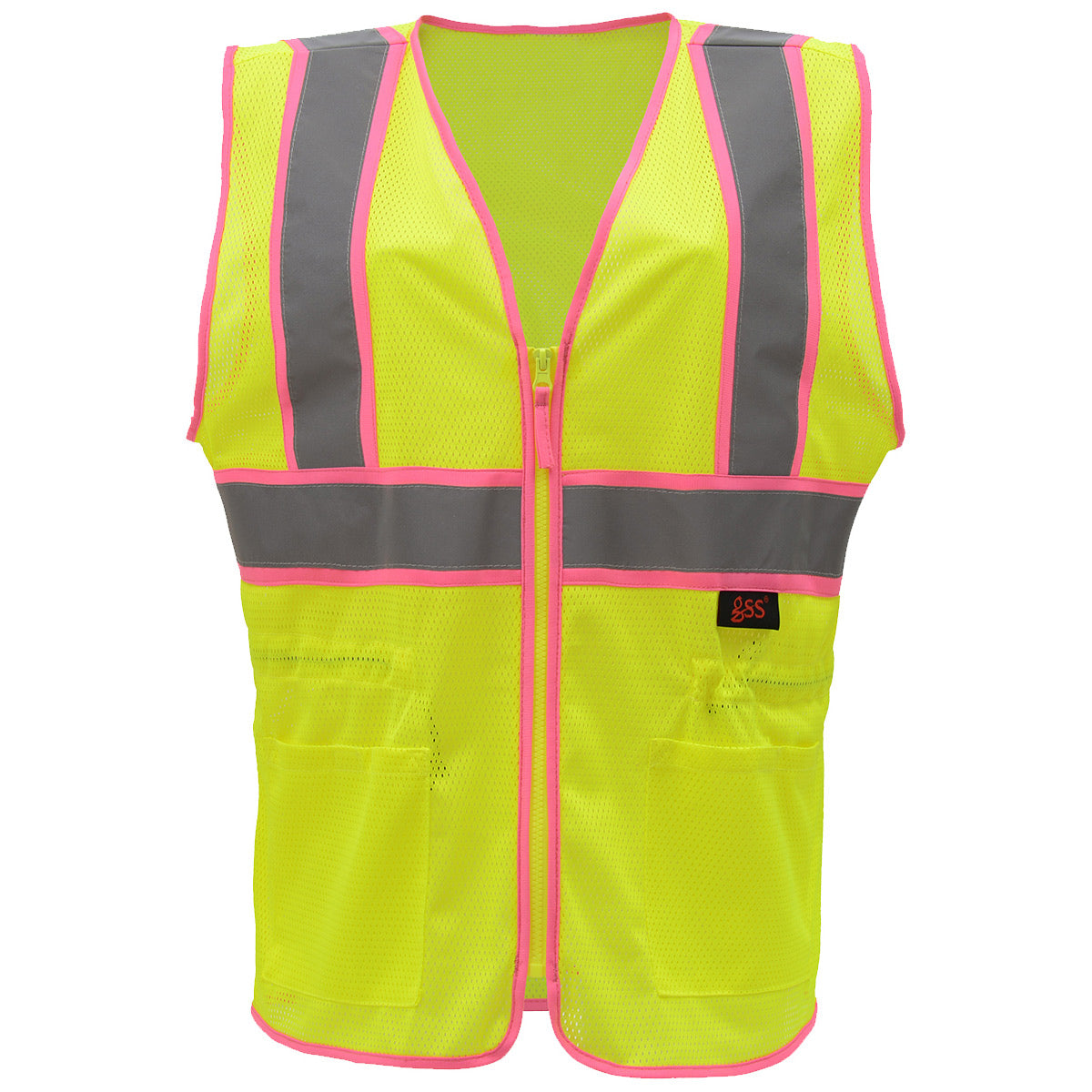Yellow/Lime Safety Vest - GSS Safety - Reflective Design