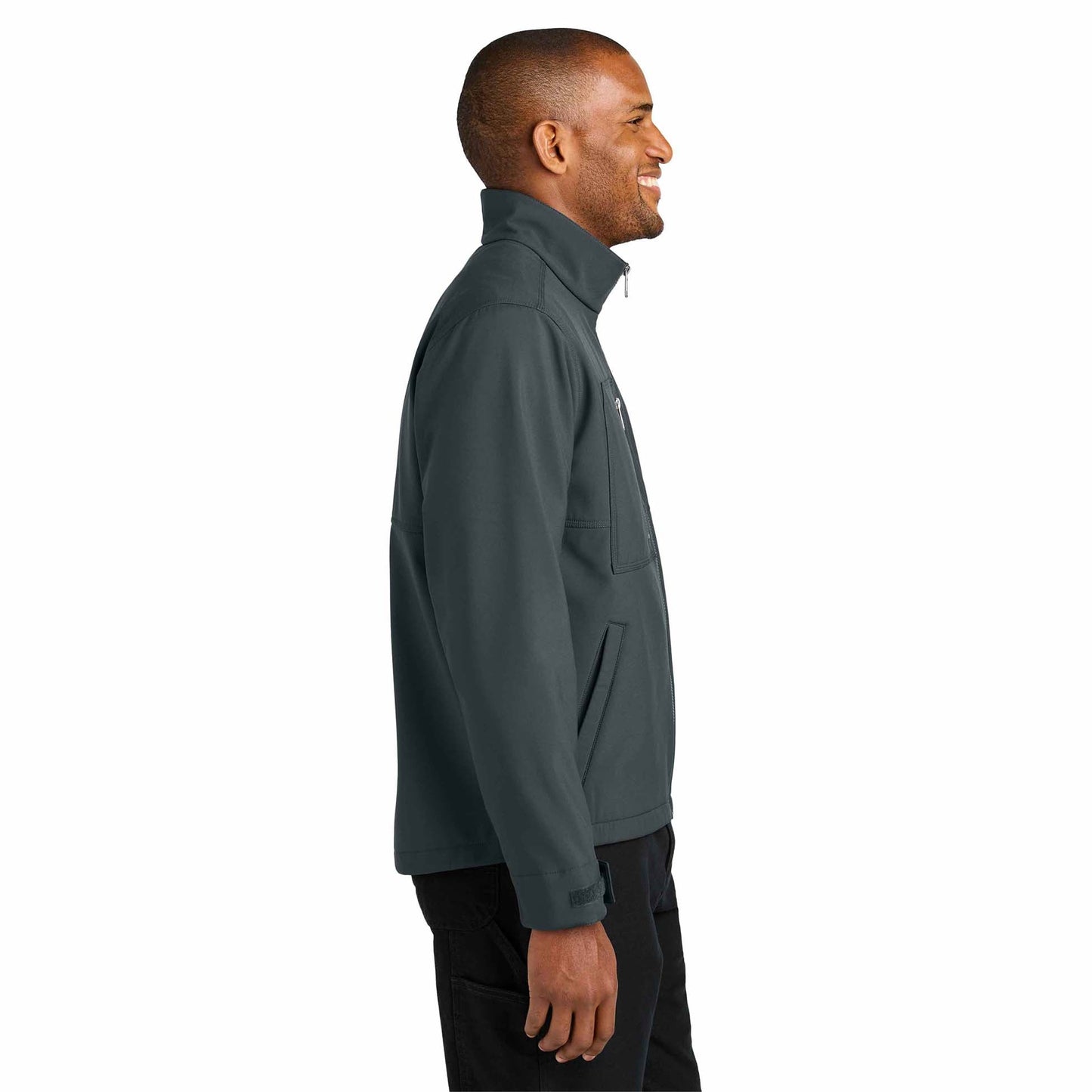 Black Soft Shell Jacket - Cornerstone - Water-Resistant