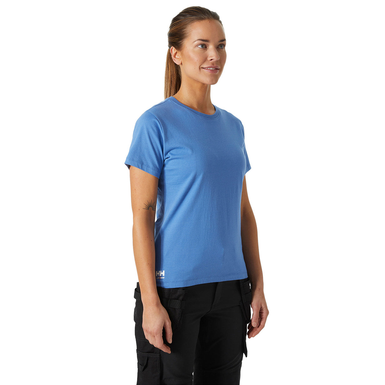 Stone Blue T-Shirt - Helly Hansen - Classic Fit Cotton