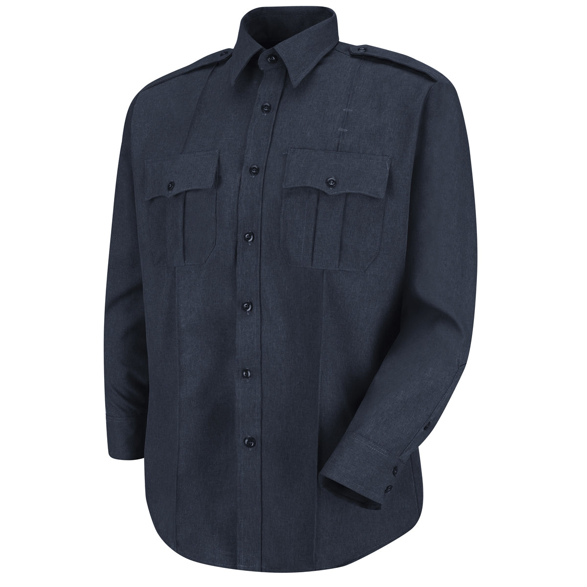 Dark Navy Button Up Shirt - Horace Small - Comfortable Fit