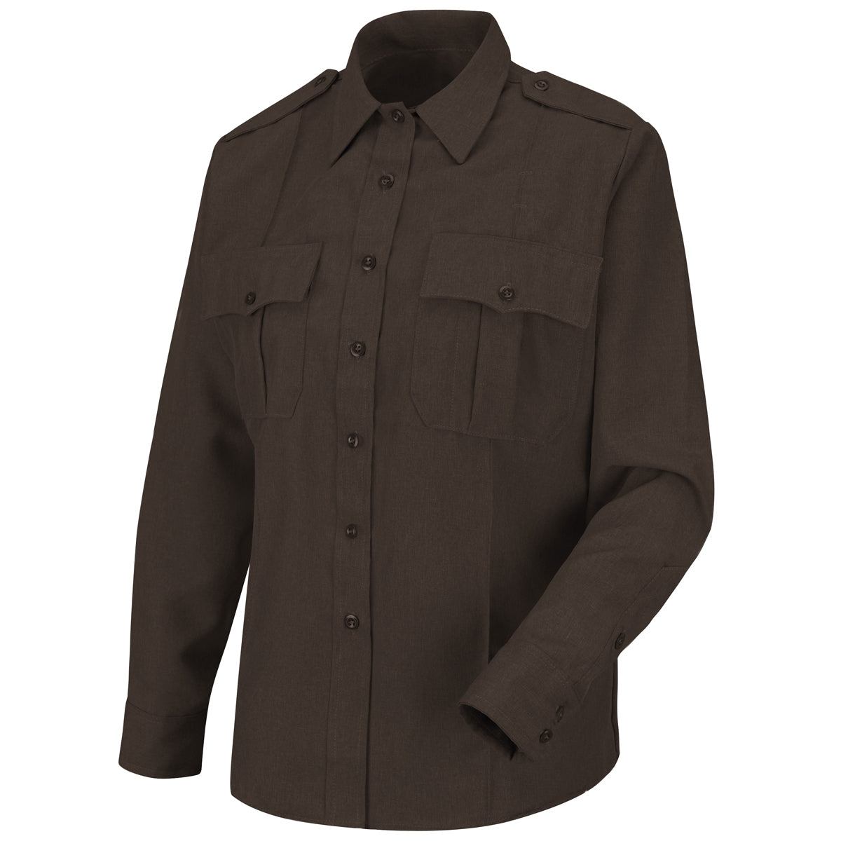 Brown Button Up Shirts - Horace Small - Comfortable Fabric