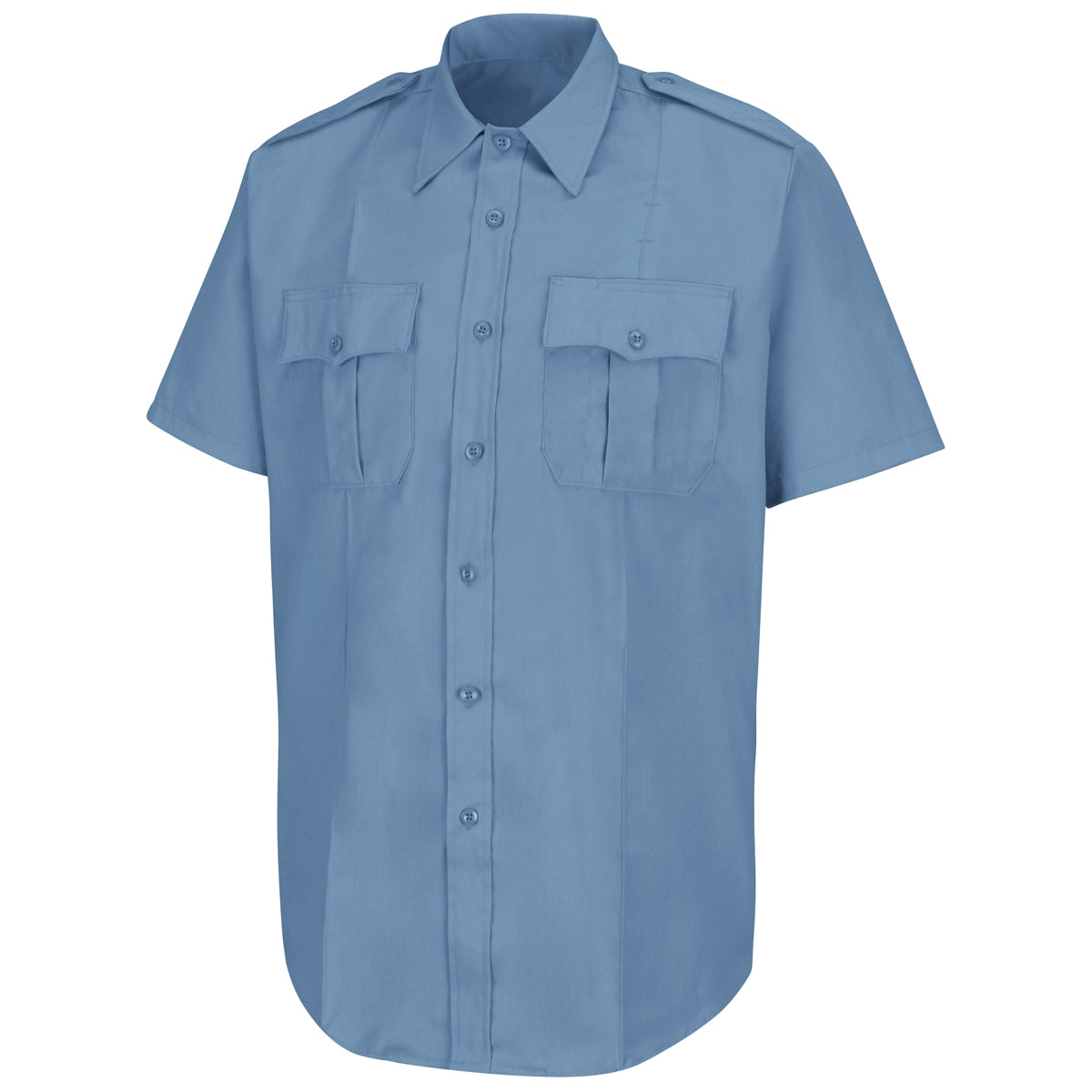 Dark Navy Button Up Shirts - Horace Small - Stretch Poplin