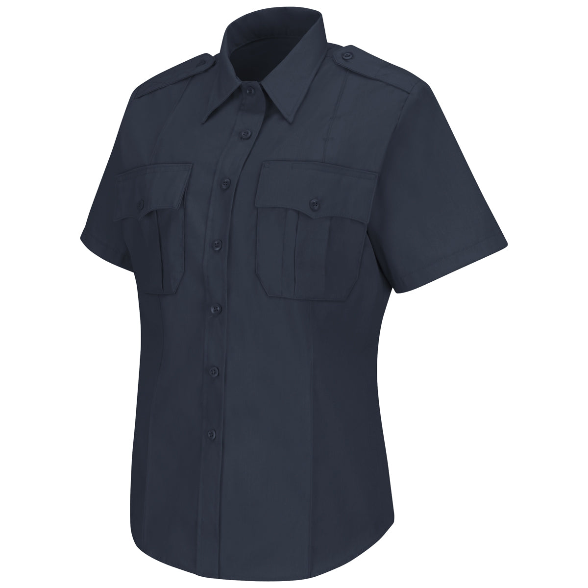 Dark Navy Button Up Shirt - Horace Small - Stretch Fabric
