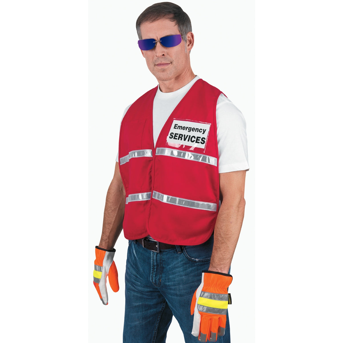 Blue Safety Vests - MCR Safety - Reflective Material