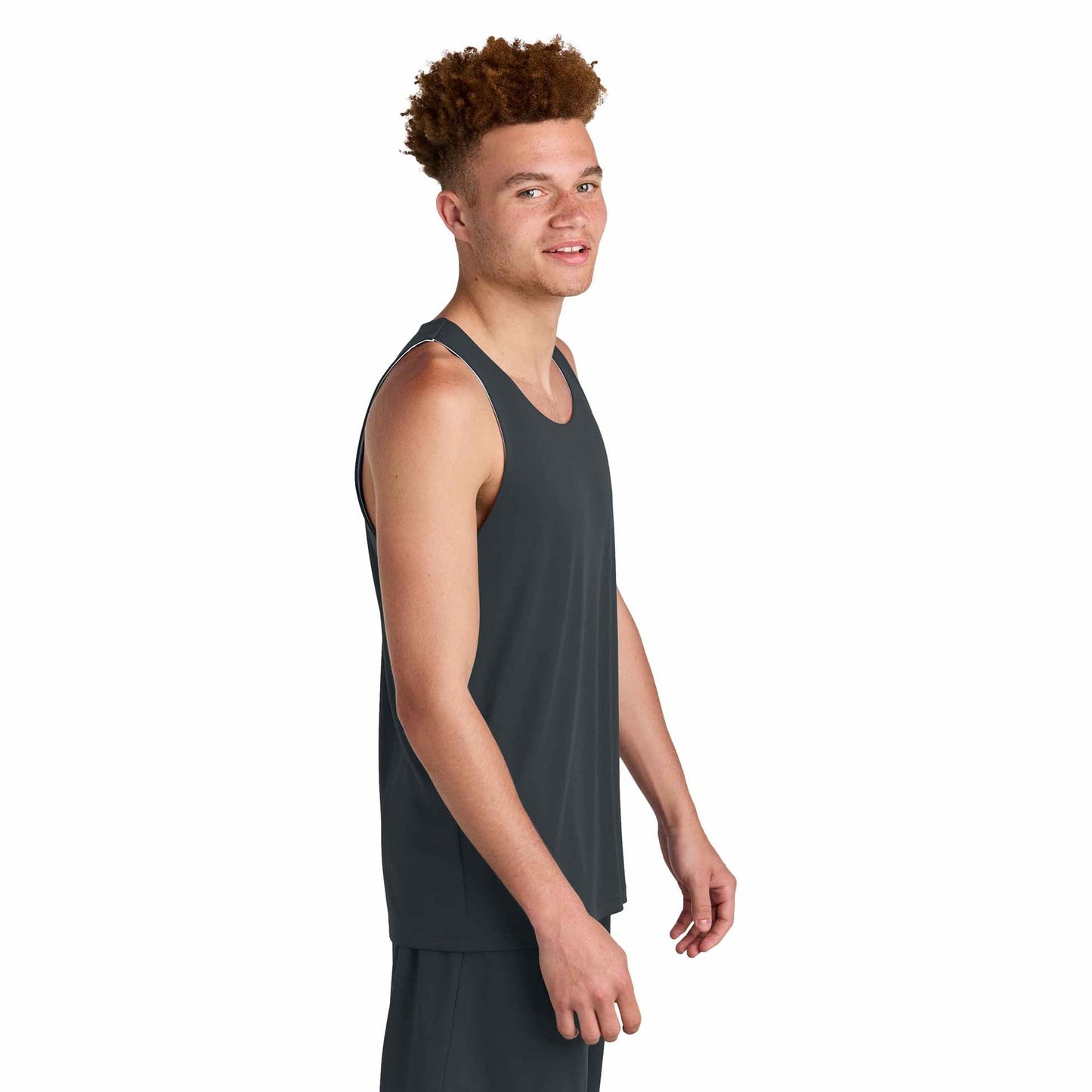 Black/White Tank Tops - Sport-Tek - Lightweight Fabric