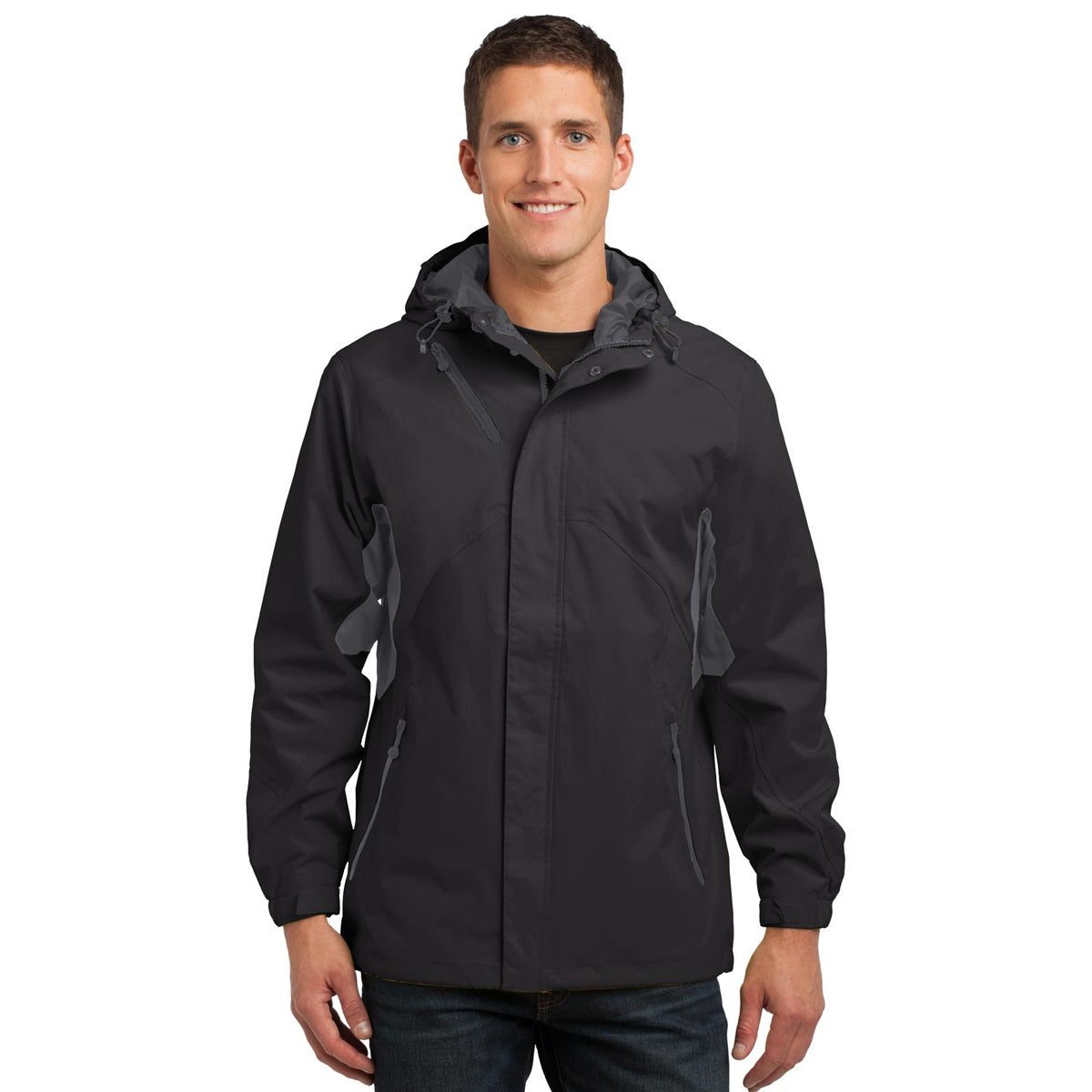 Black Waterproof Jacket - Port Authority - Stylish Look