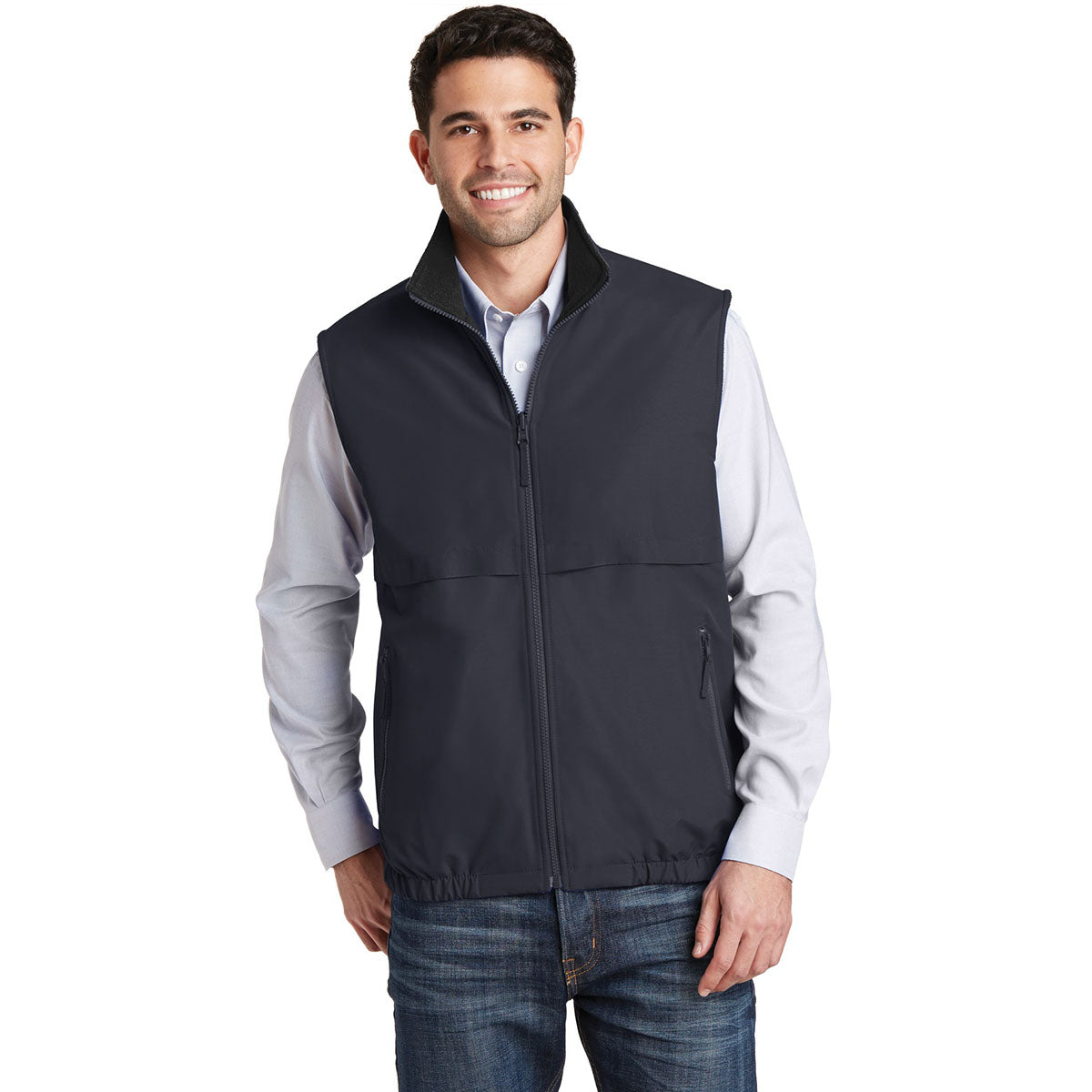Battleship Grey Vests - Port Authority - Stylish Design