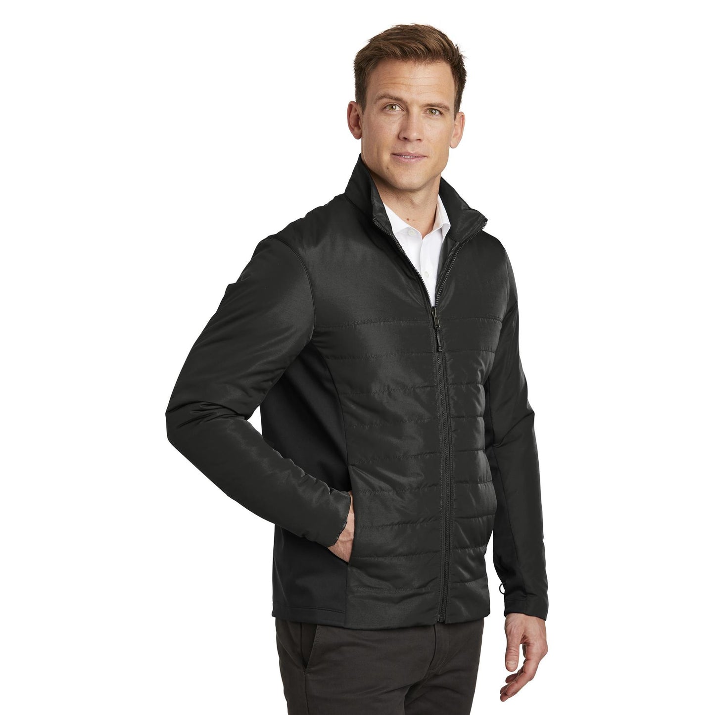 Deep Black Jacket - Port Authority - Stylish Insulation