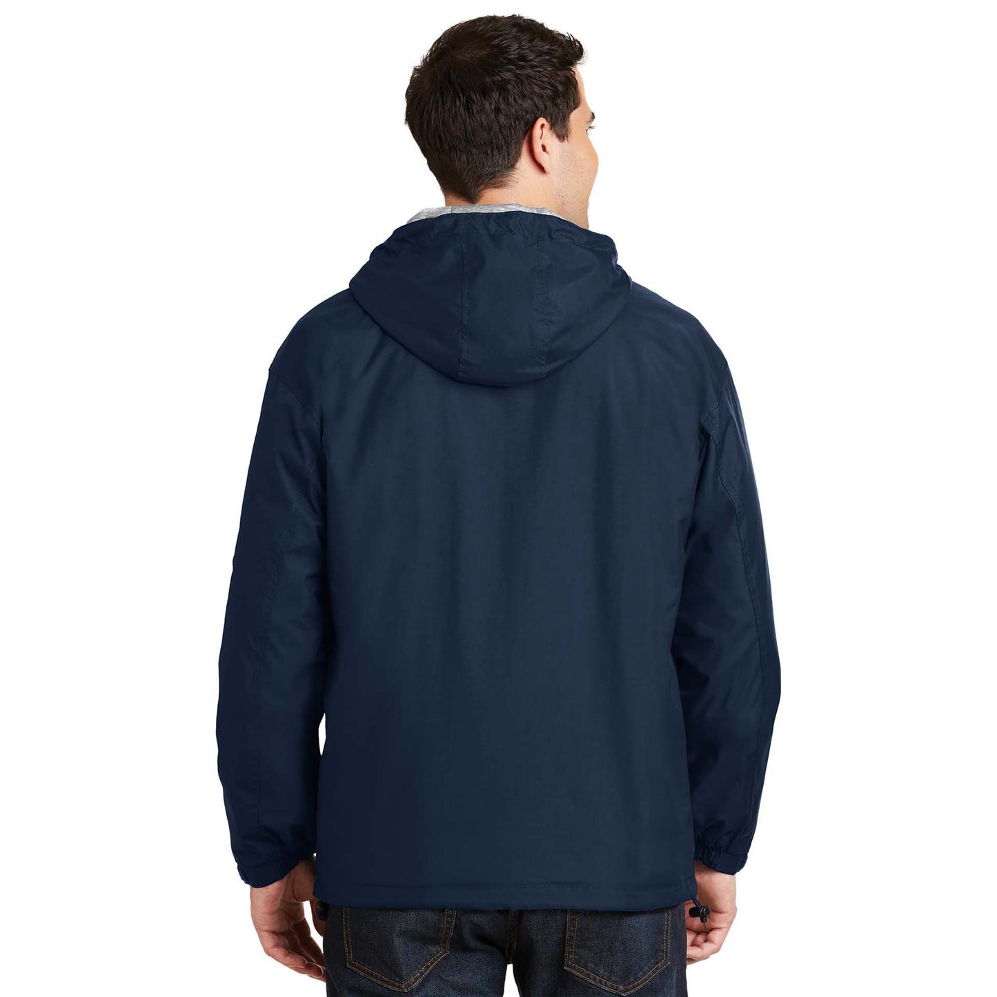 Black/Light Oxford Jacket - Port Authority - Nylon Shell