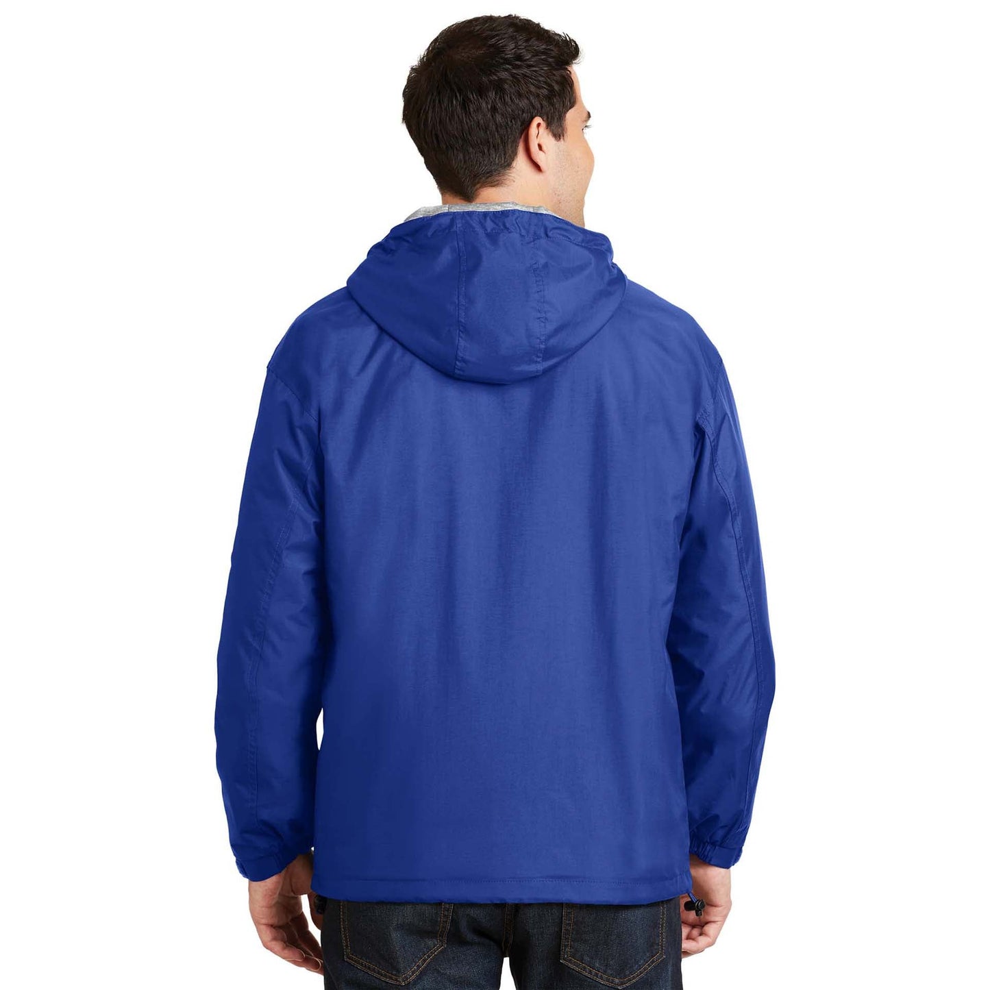 Black/Light Oxford Jacket - Port Authority - Nylon Shell