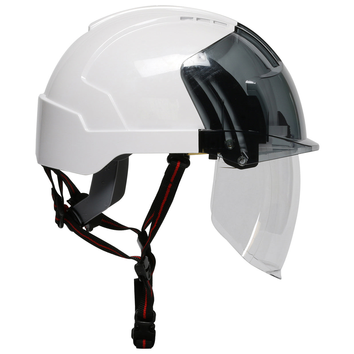 Smoke Top/Clear Visor Hard Hats | JSP | 280-Evsn-Ch-01S Evo Vista Ascend Cap Style With Face Shield
