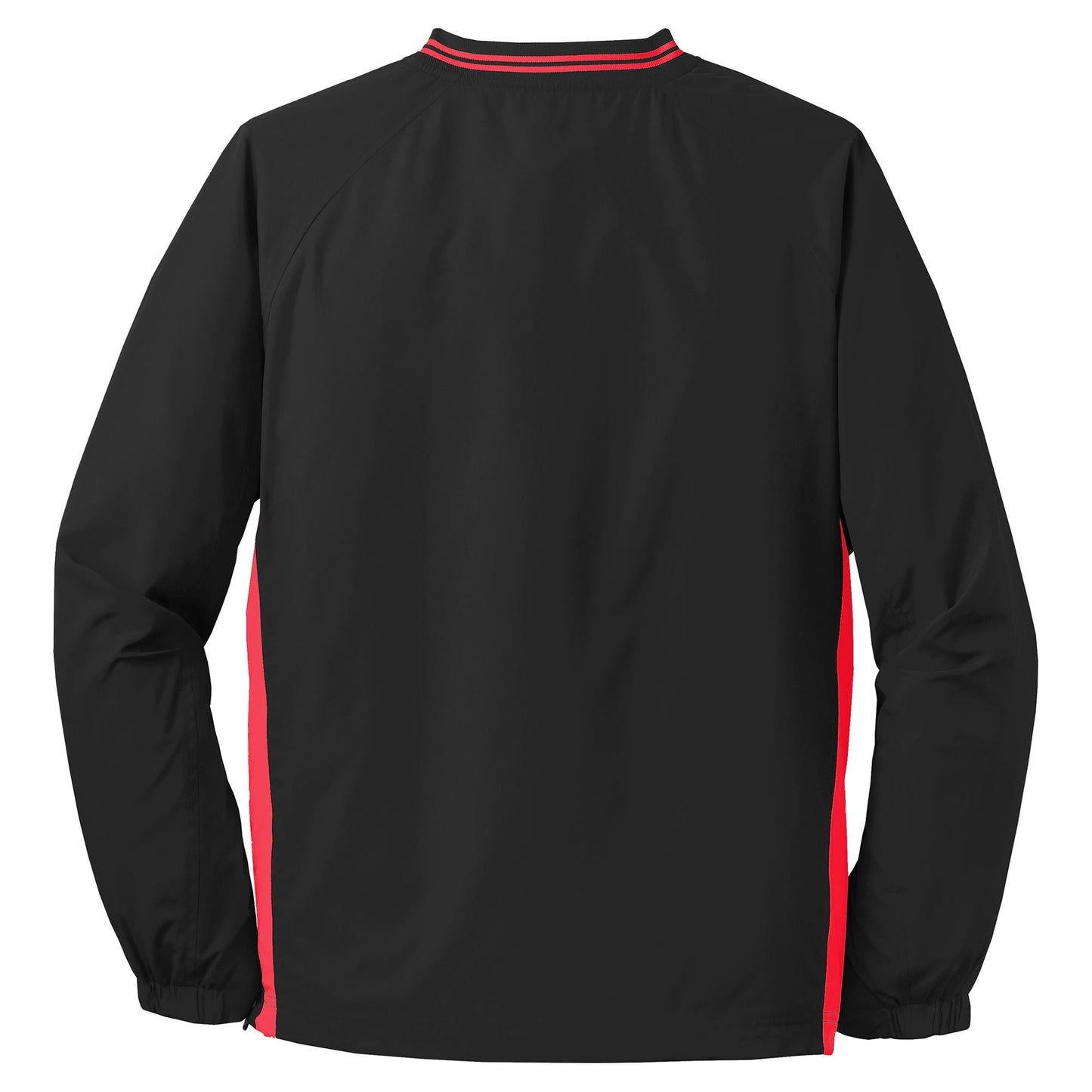 Black/True Red Windbreaker - Sport-Tek - Comfortable Fit