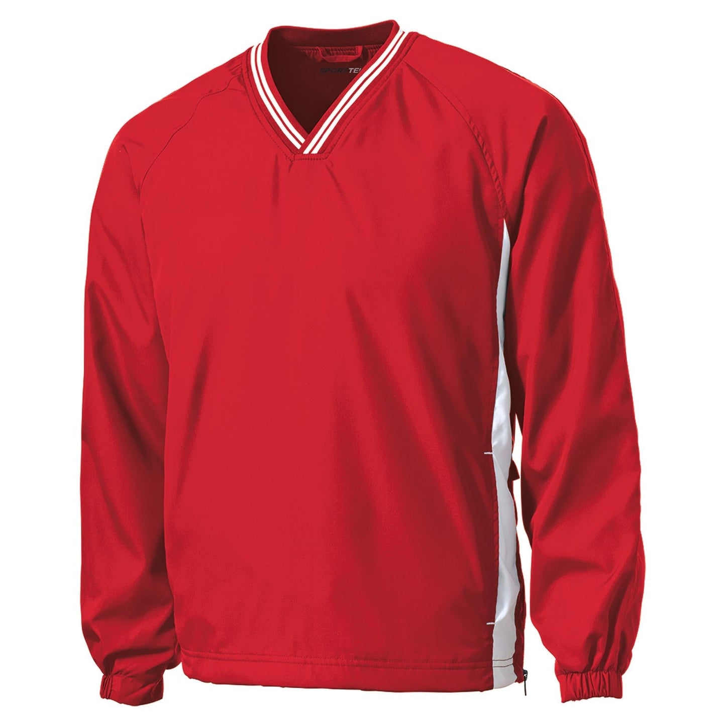 Black/True Red Windbreaker - Sport-Tek - Comfortable Fit