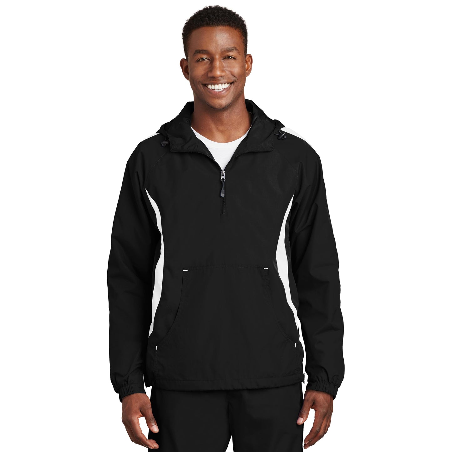 Black/White Anorak - Sport-Tek - Lightweight Style