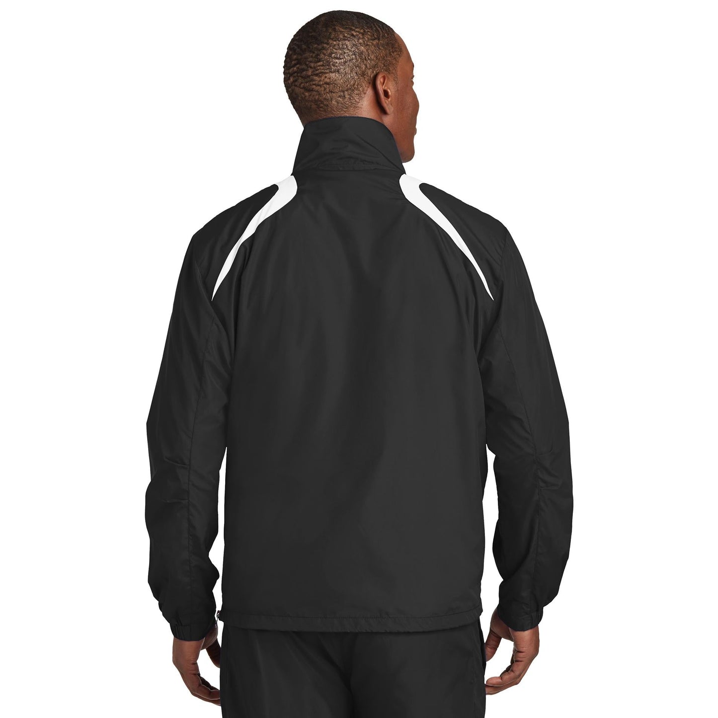Black/True Red Windbreaker - Sport-Tek - Lightweight Fabric